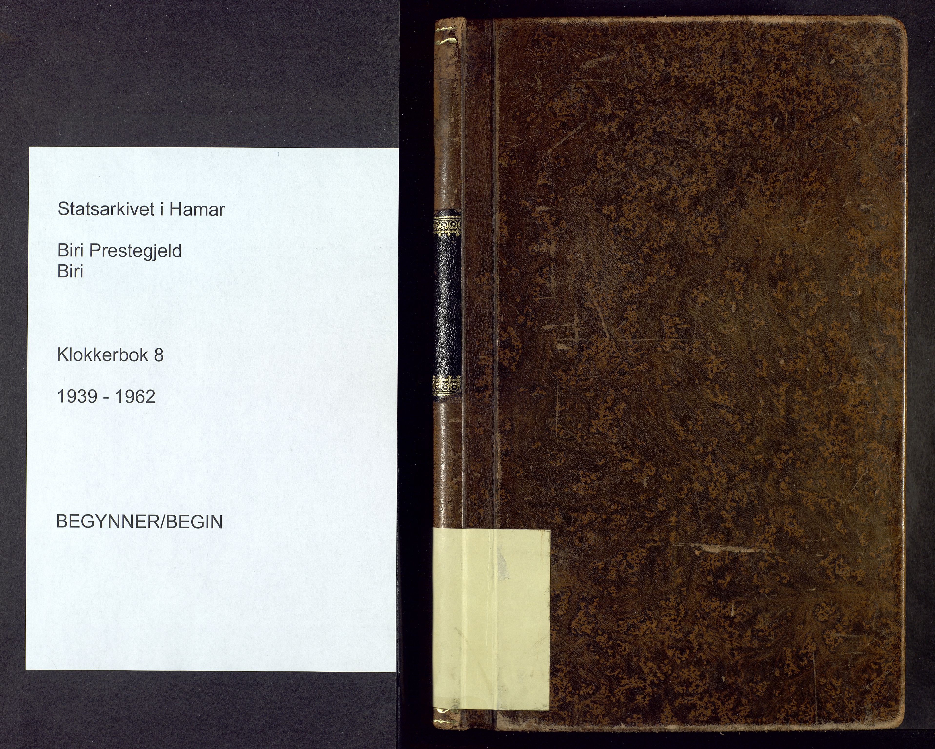 Biri prestekontor, SAH/PREST-096/H/Ha/Hab/L0008: Parish register (copy) no. 8, 1939-1962