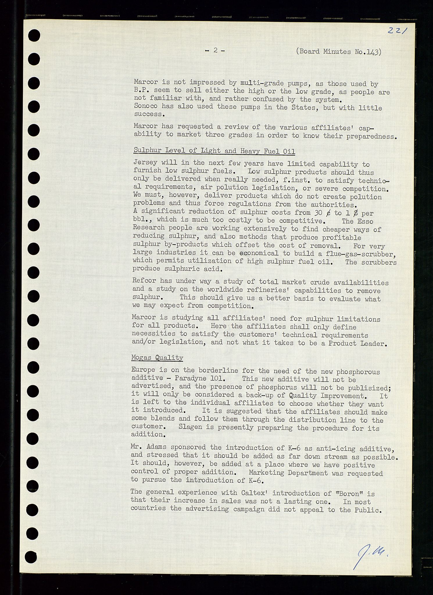 Pa 0982 - Esso Norge A/S, AV/SAST-A-100448/A/Aa/L0001/0004: Den administrerende direksjon Board minutes (styrereferater) / Den administrerende direksjon Board minutes (styrereferater), 1963-1964, p. 38