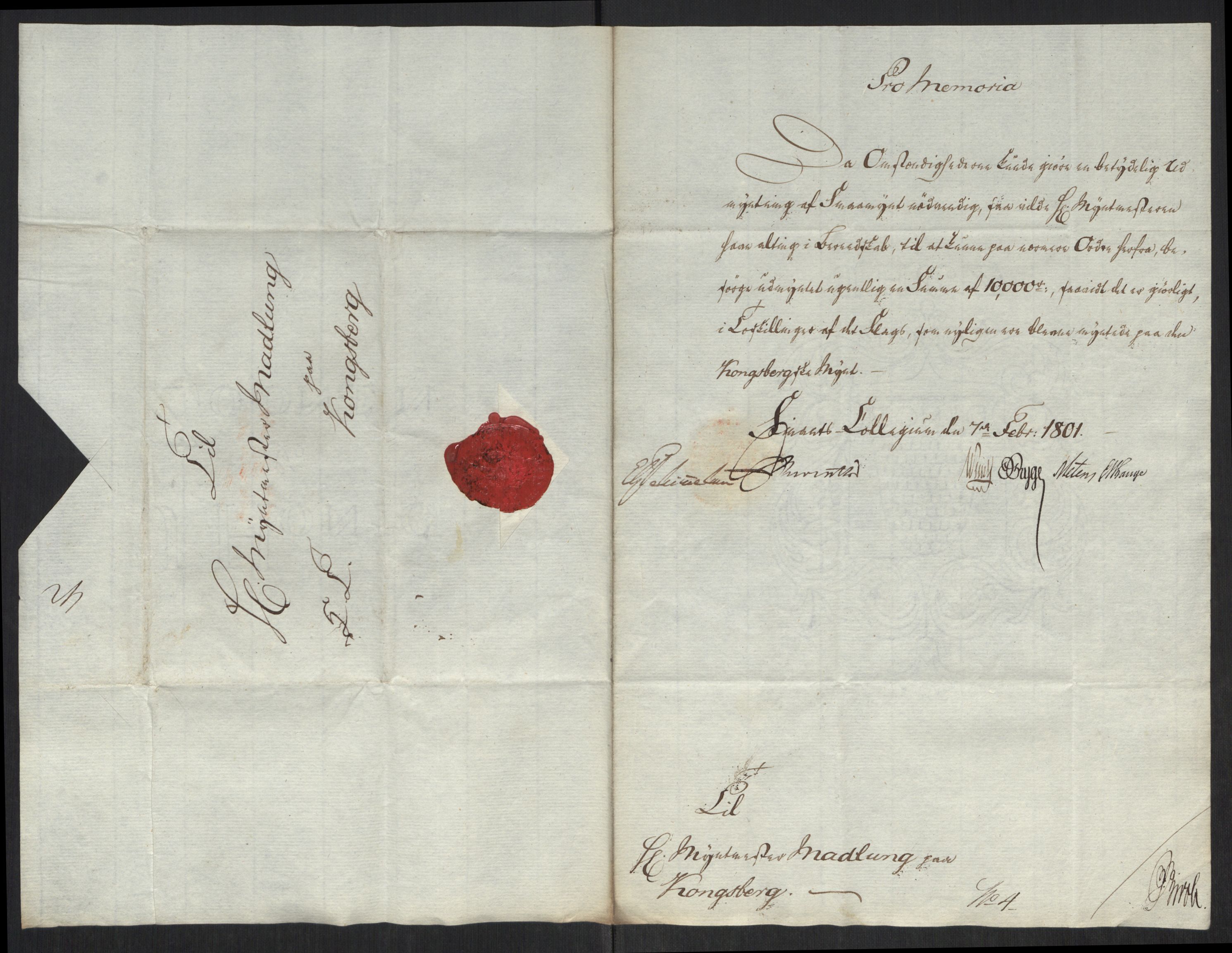 Rentekammeret inntil 1814, Realistisk ordnet avdeling, RA/EA-4070/Oa/L0008: [Y6]: Embetsbrev til myntmesteren på Kongsberg (1797-1806 og 1808-1813), 1797-1813, p. 126
