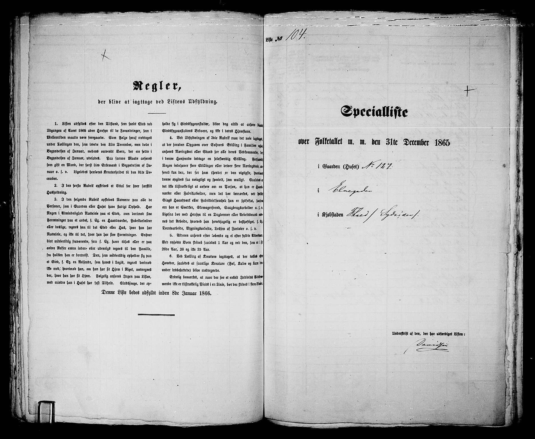 RA, 1865 census for Fredrikshald, 1865, p. 221