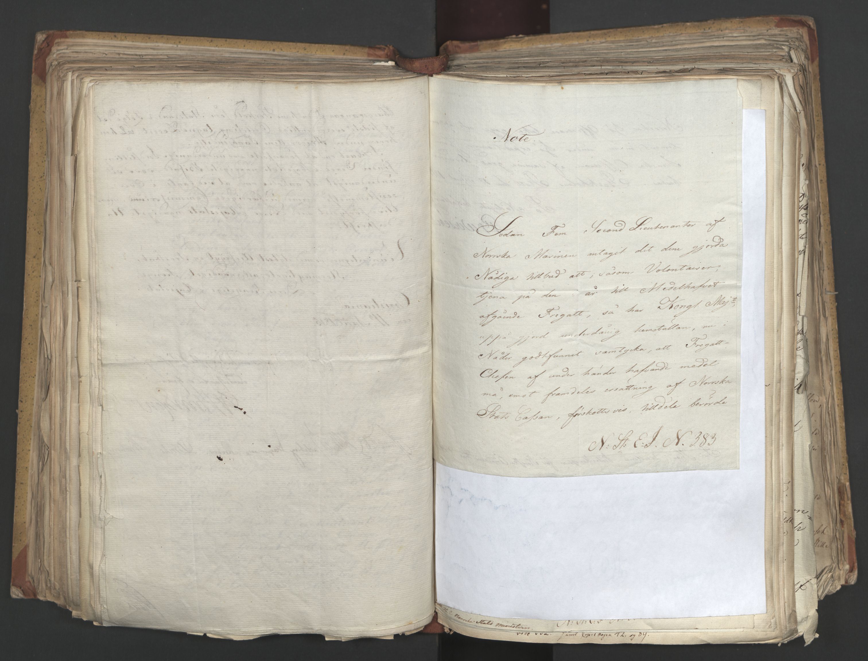 Statsrådsavdelingen i Stockholm, AV/RA-S-1003/D/Da/L0002: Regjeringsinnstillinger nr. 263-518, 1815, p. 262