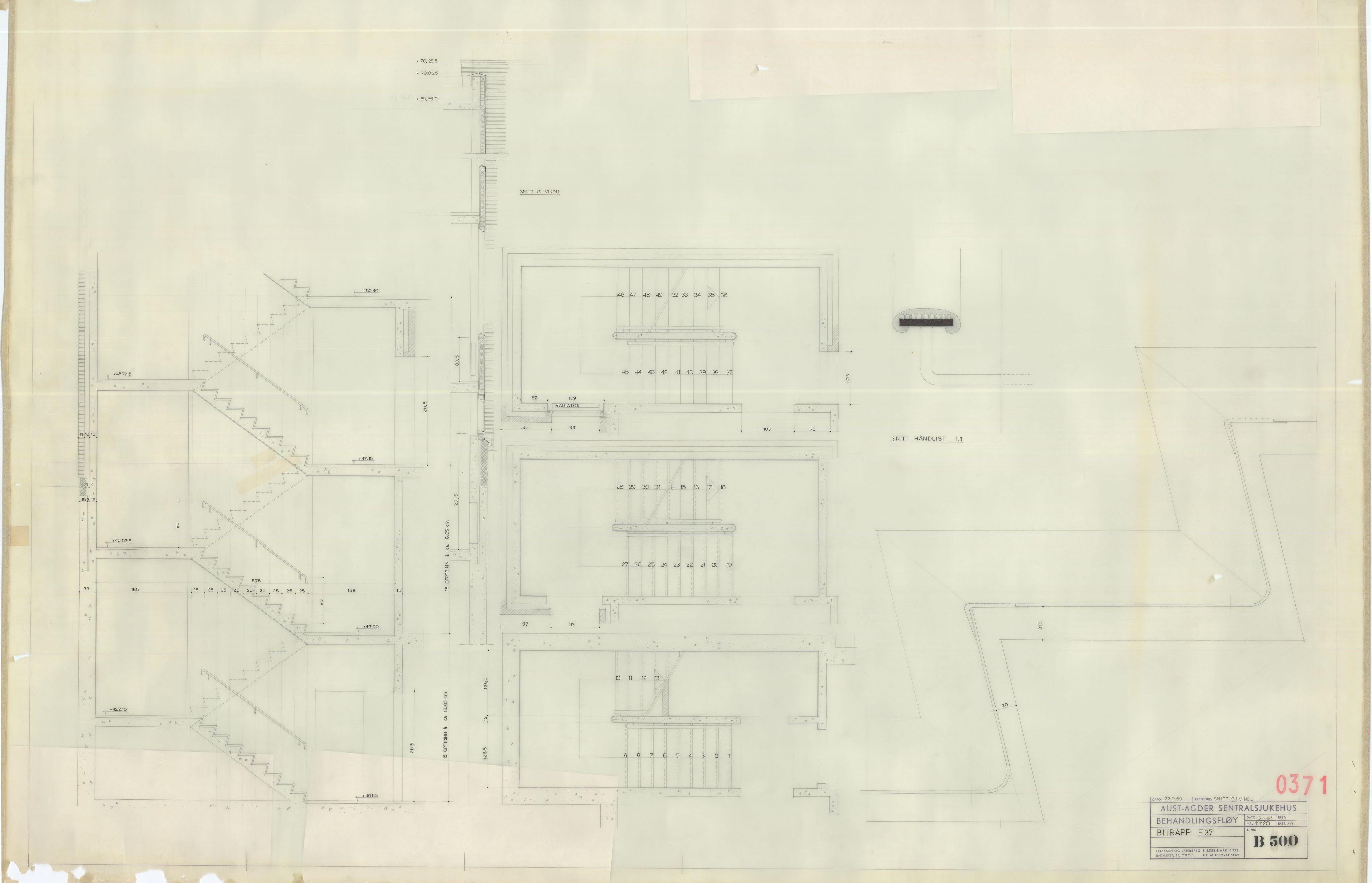 Eliassen og Lambertz-Nilssen Arkitekter, AAKS/PA-2983/T/T02/L0005: Tegningskogger 0371, 1967-1972, p. 17