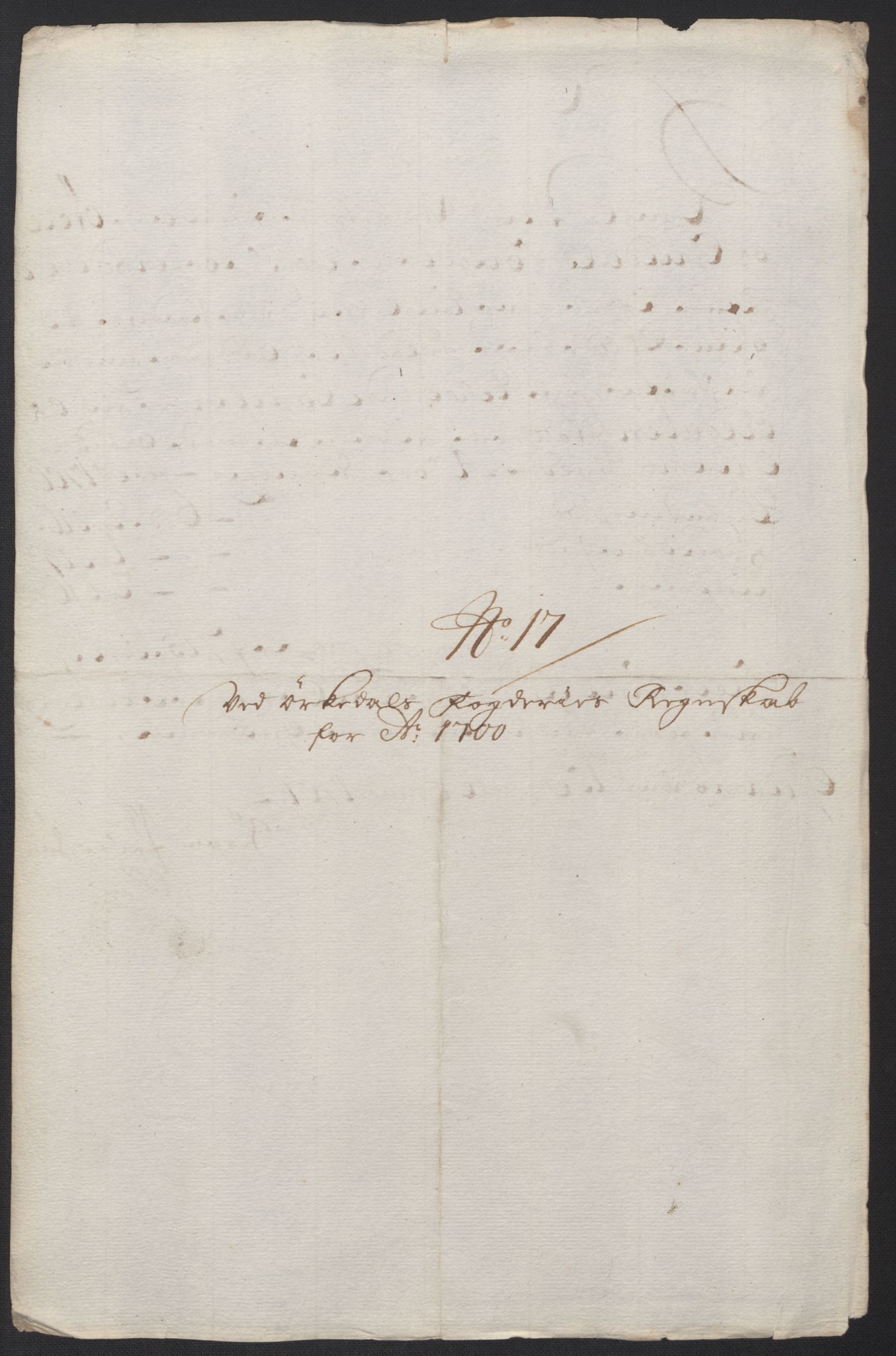 Rentekammeret inntil 1814, Reviderte regnskaper, Fogderegnskap, AV/RA-EA-4092/R60/L3950: Fogderegnskap Orkdal og Gauldal, 1700, p. 193