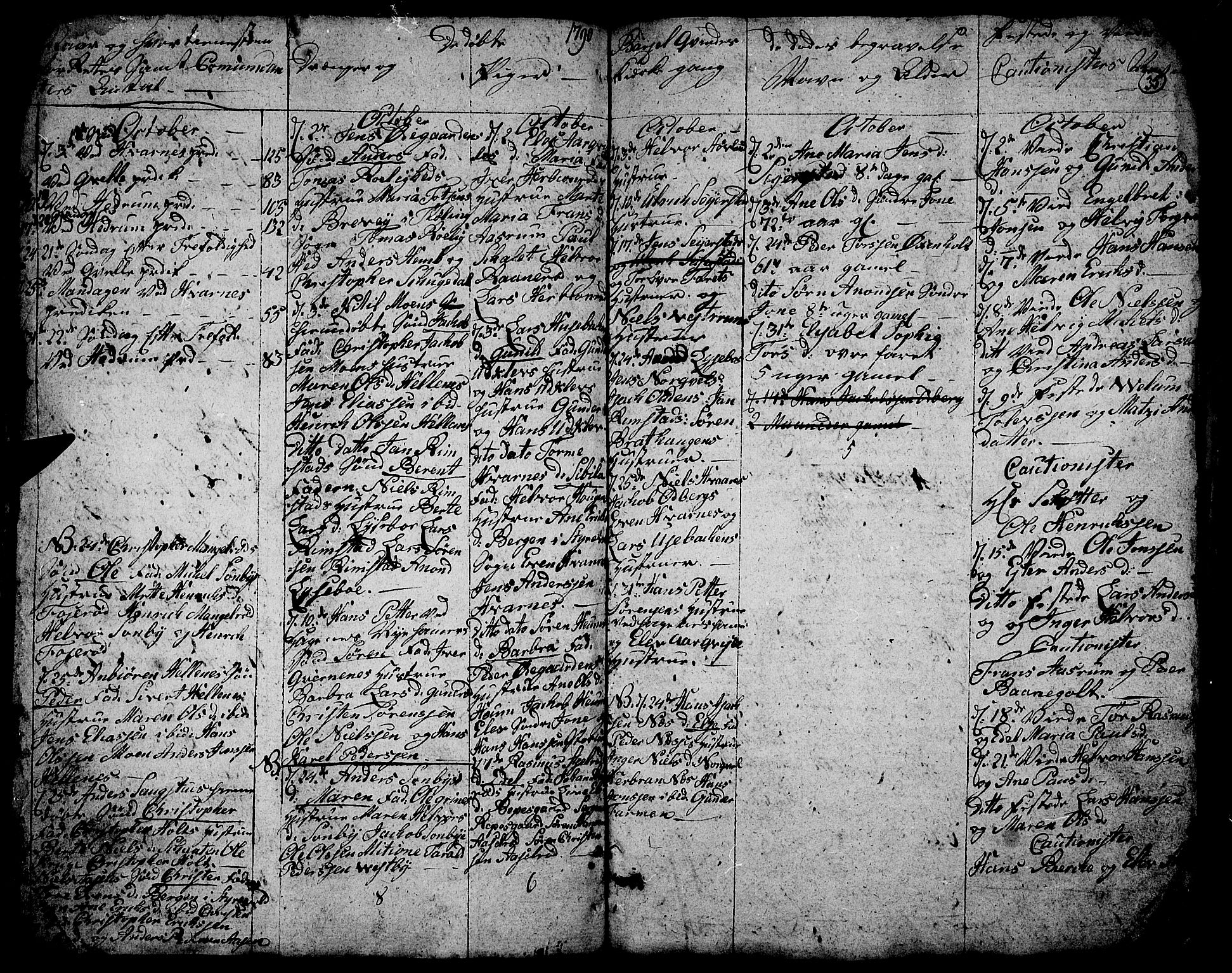 Hedrum kirkebøker, AV/SAKO-A-344/G/Ga/L0001: Parish register (copy) no. I 1, 1787-1802, p. 35