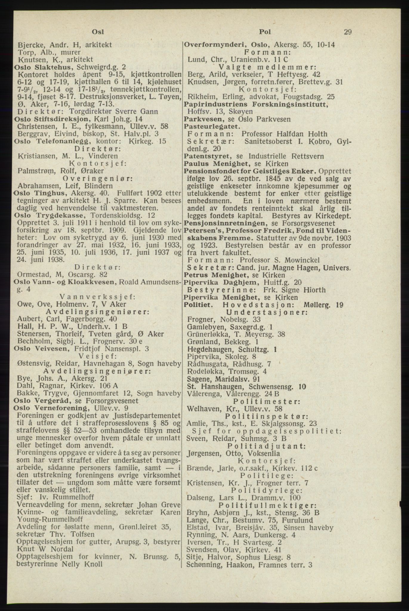 Kristiania/Oslo adressebok, PUBL/-, 1940, p. 45