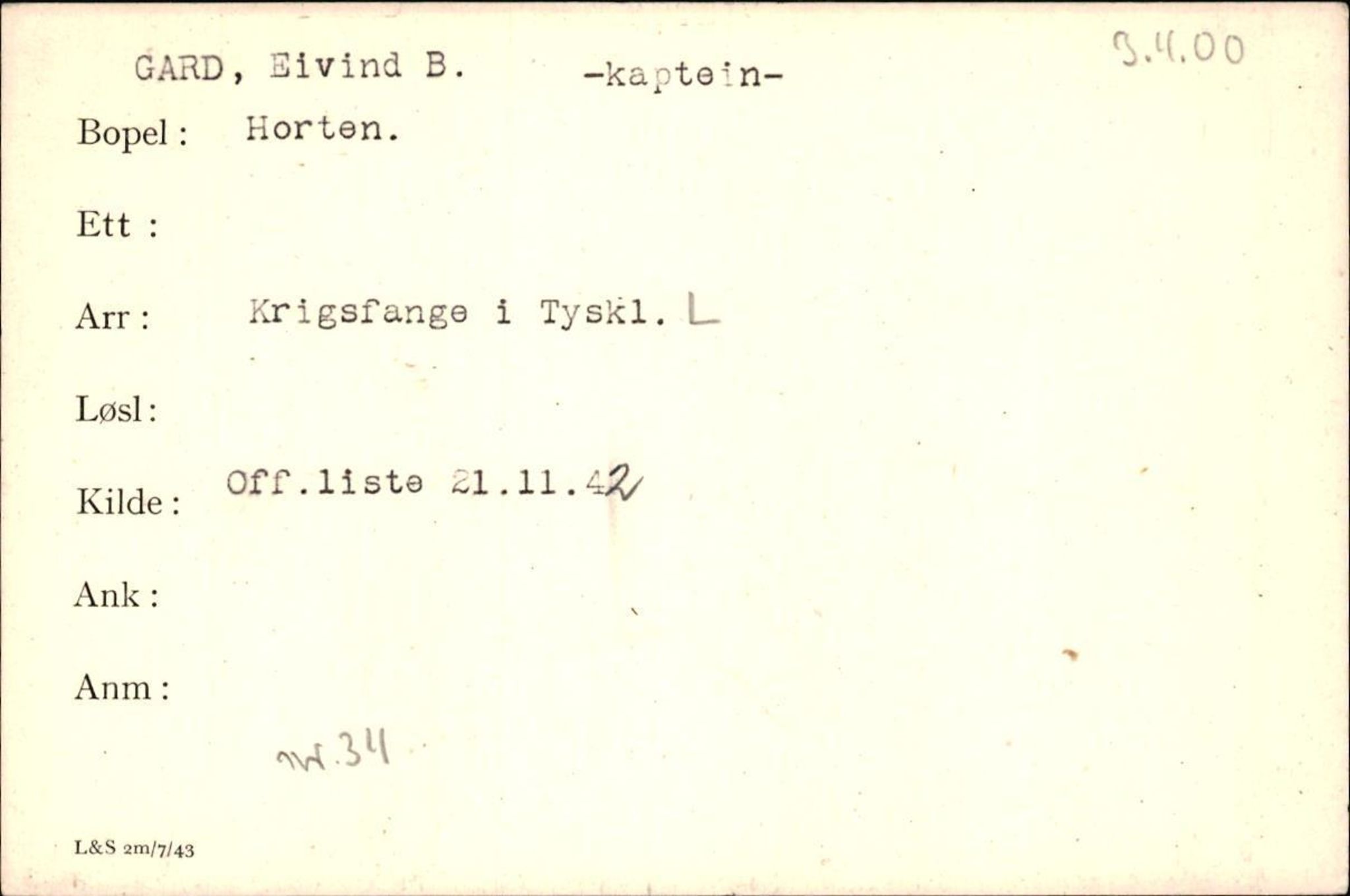 Forsvaret, Forsvarets krigshistoriske avdeling, AV/RA-RAFA-2017/Y/Yf/L0200: II-C-11-2102  -  Norske krigsfanger i Tyskland, 1940-1945, p. 297