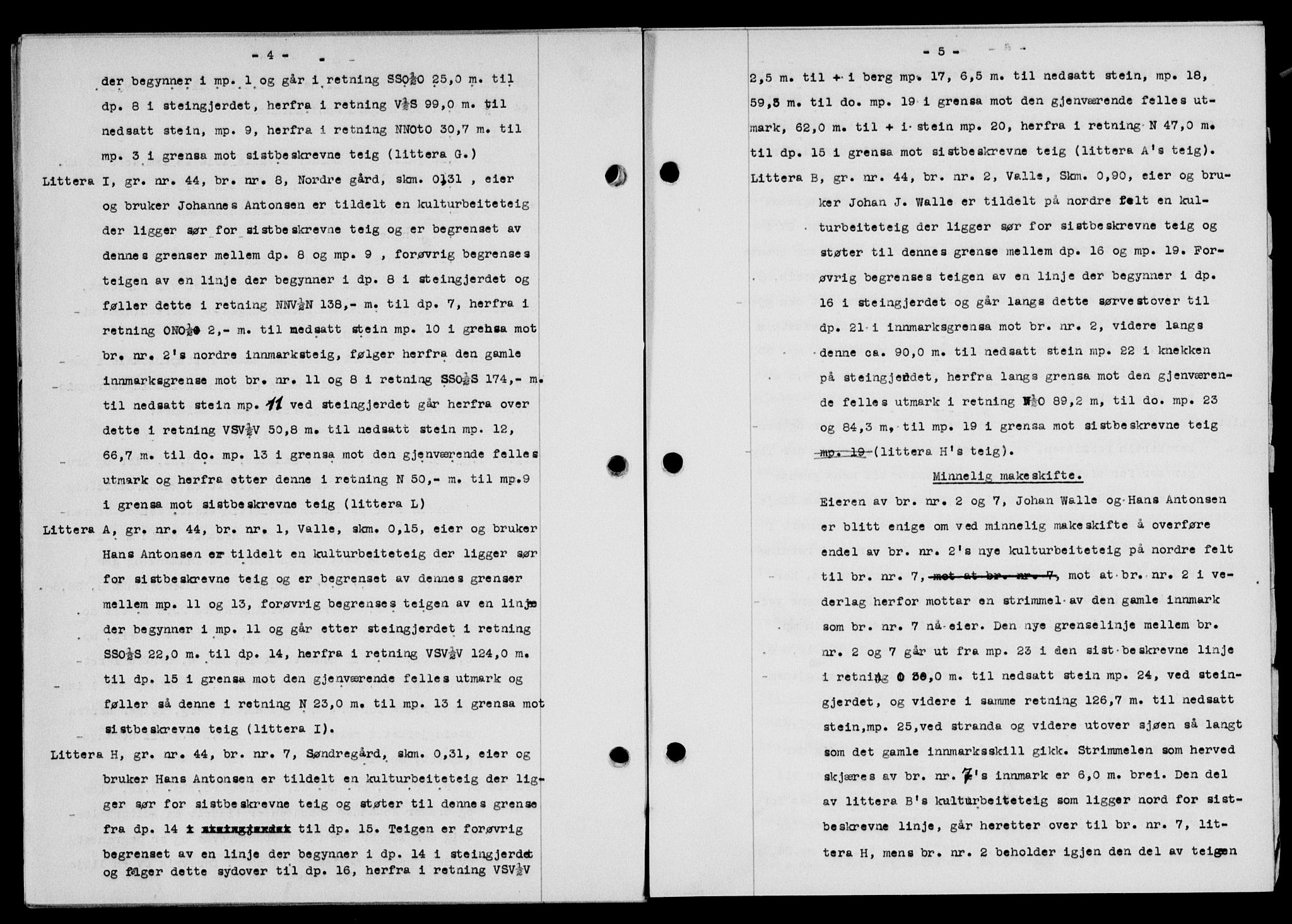 Lofoten sorenskriveri, SAT/A-0017/1/2/2C/L0013a: Mortgage book no. 13a, 1944-1946, Diary no: : 1000/1945