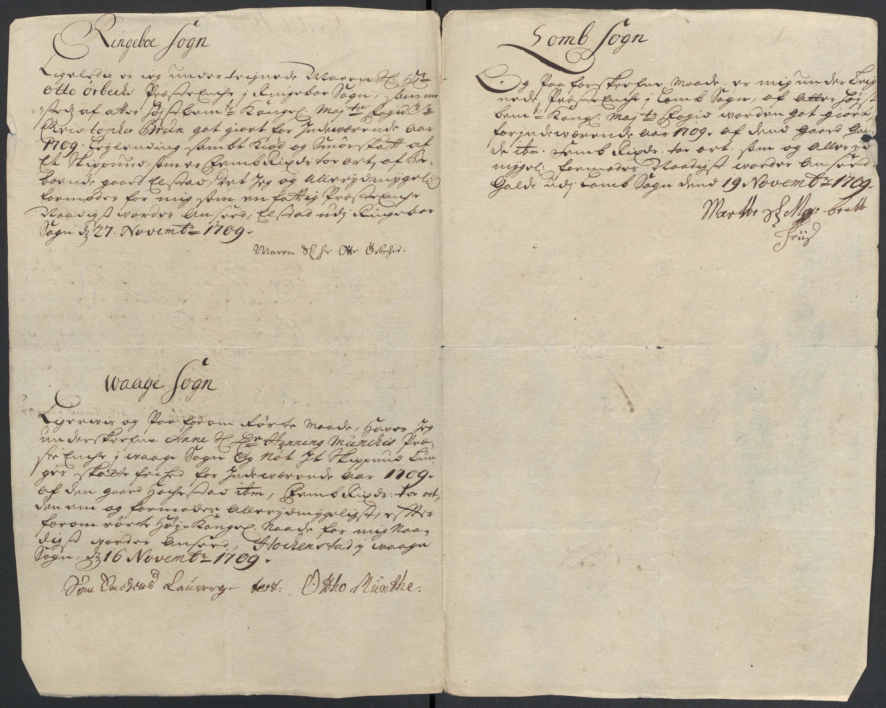 Rentekammeret inntil 1814, Reviderte regnskaper, Fogderegnskap, AV/RA-EA-4092/R17/L1179: Fogderegnskap Gudbrandsdal, 1708-1710, p. 205