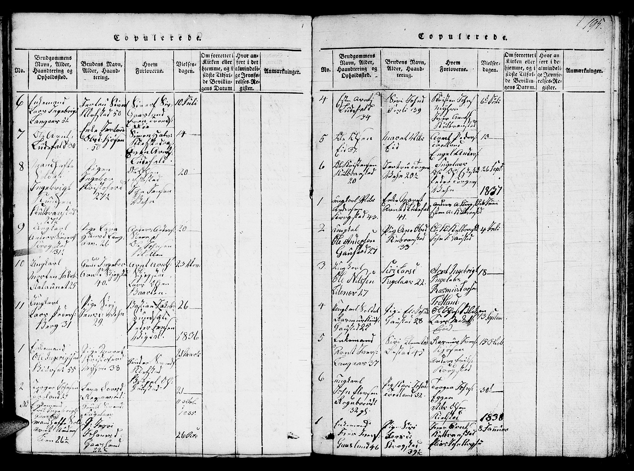 Ministerialprotokoller, klokkerbøker og fødselsregistre - Sør-Trøndelag, SAT/A-1456/694/L1130: Parish register (copy) no. 694C02, 1816-1857, p. 195