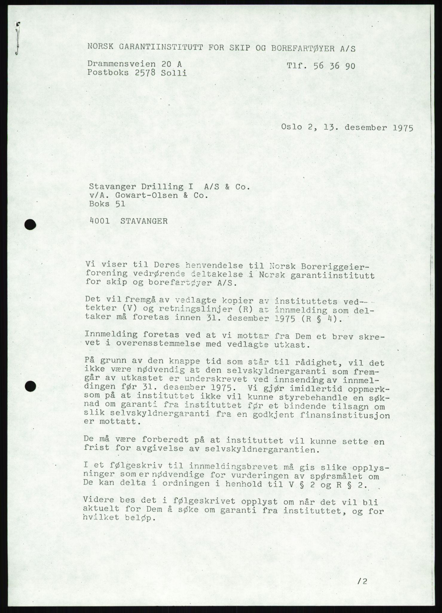 Pa 1503 - Stavanger Drilling AS, AV/SAST-A-101906/D/L0006: Korrespondanse og saksdokumenter, 1974-1984, p. 508