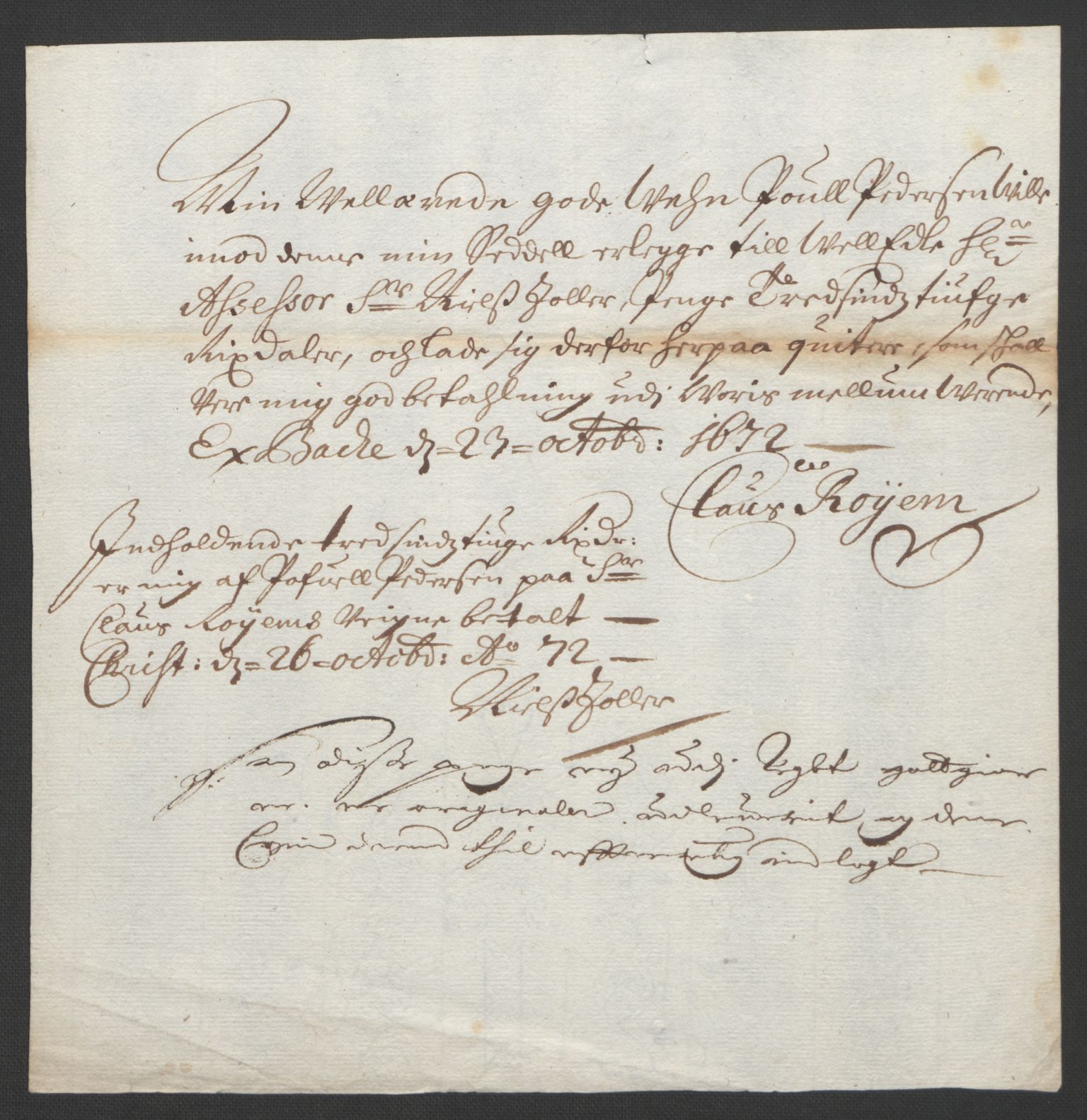 Rentekammeret inntil 1814, Reviderte regnskaper, Fogderegnskap, AV/RA-EA-4092/R32/L1842: Fogderegnskap Jarlsberg grevskap, 1664-1673, p. 212