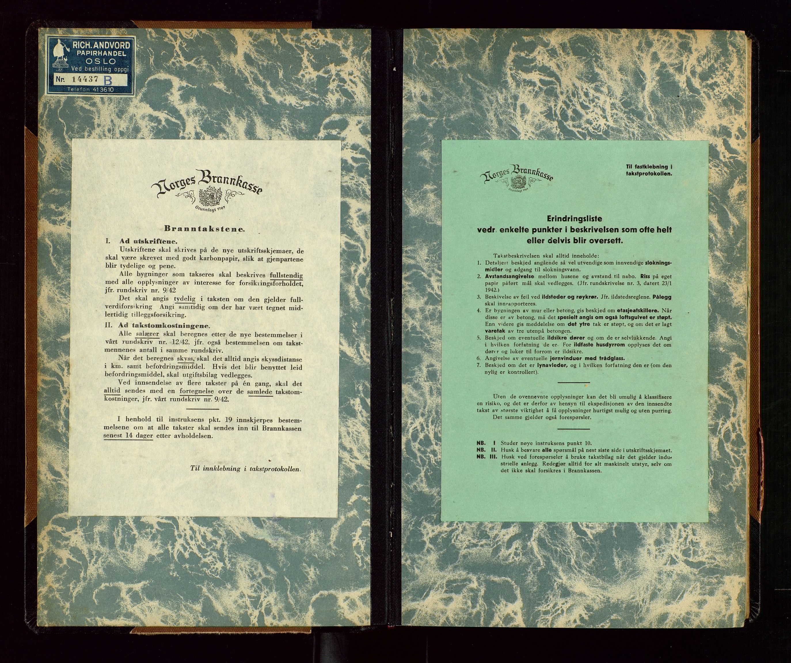 Avaldsnes lensmannskontor, SAST/A-100286/Goa/L0003: "Branntakstprotokoll", 1949-1953