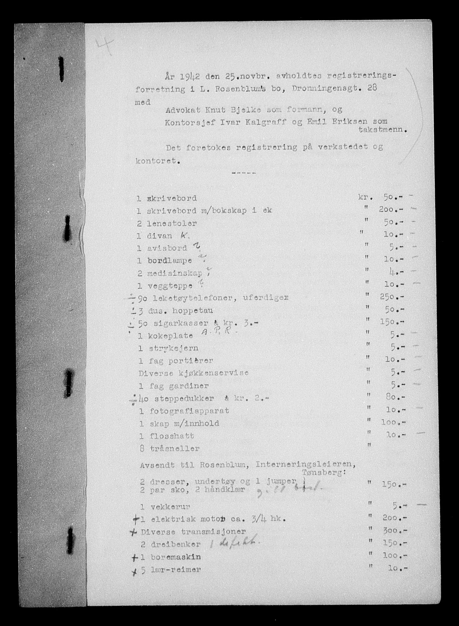 Justisdepartementet, Tilbakeføringskontoret for inndratte formuer, AV/RA-S-1564/H/Hc/Hcc/L0974: --, 1945-1947, p. 9