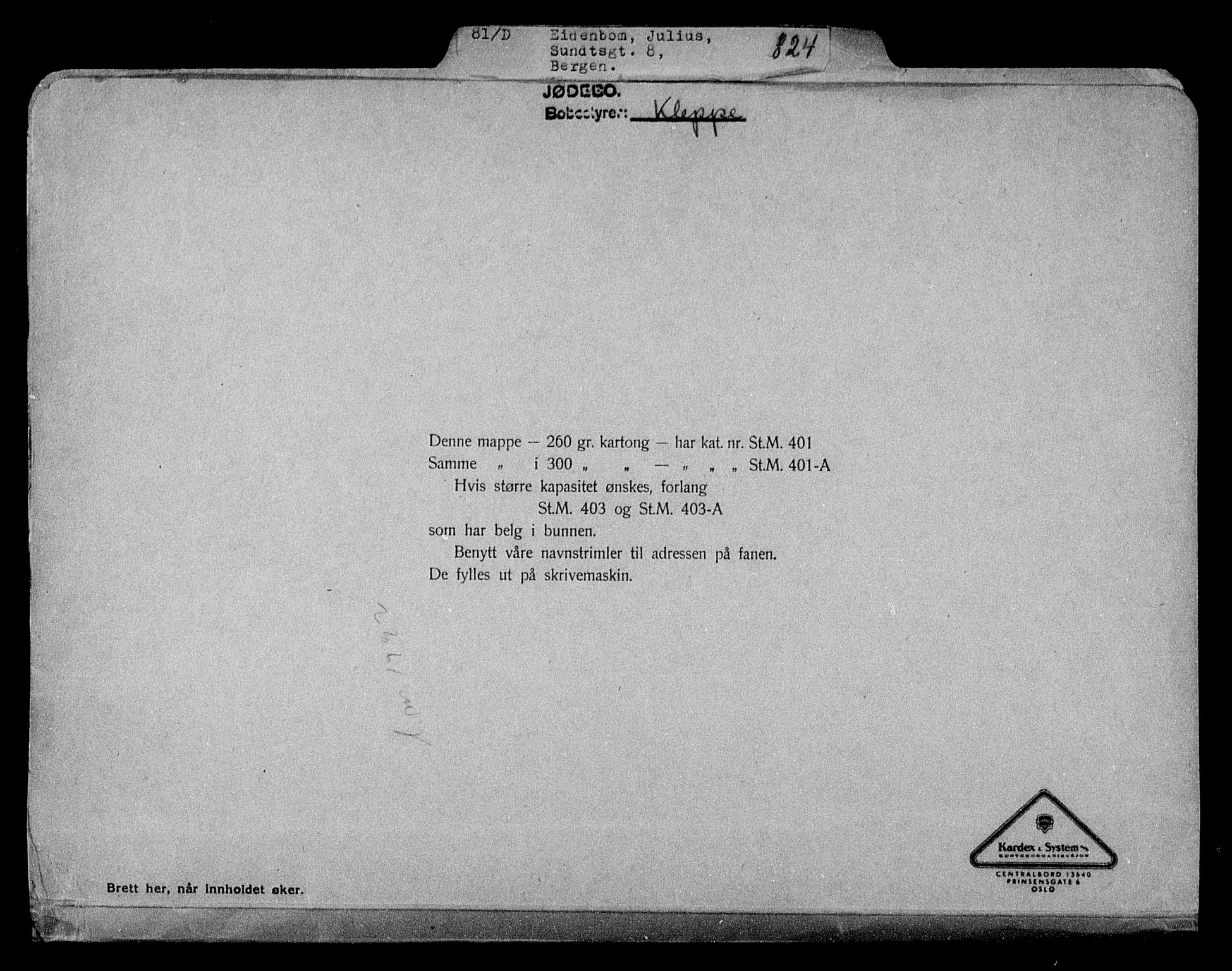 Justisdepartementet, Tilbakeføringskontoret for inndratte formuer, RA/S-1564/H/Hc/Hcd/L0995: --, 1945-1947, p. 2