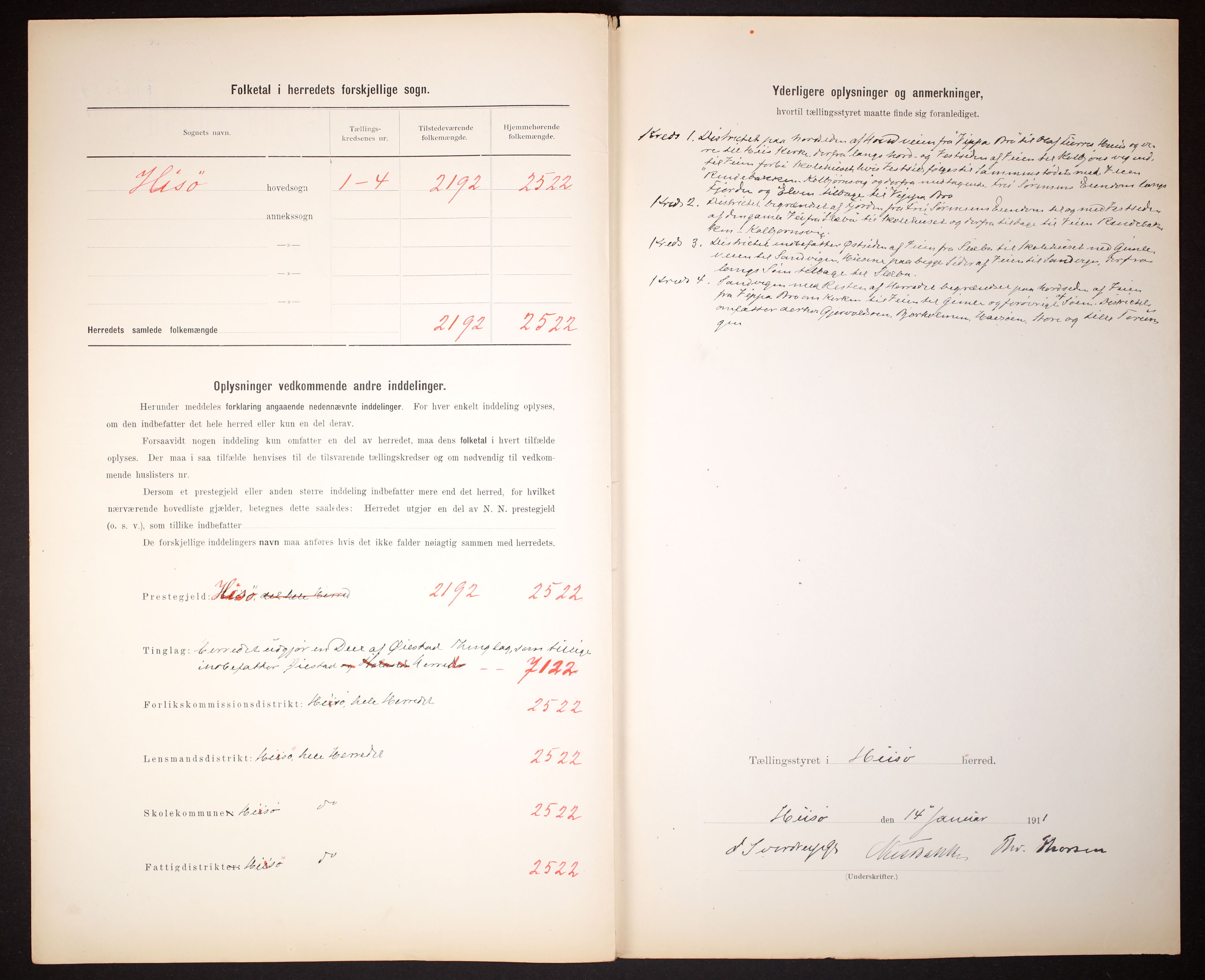 RA, 1910 census for Hisøy, 1910, p. 3