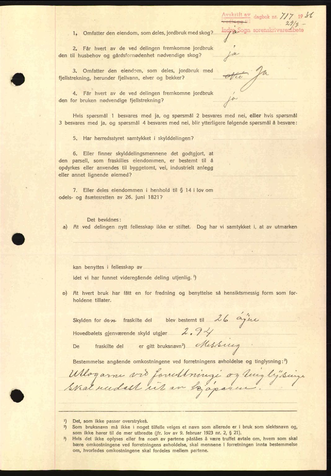 Indre Sogn tingrett, SAB/A-3301/1/G/Gb/Gba/L0030: Mortgage book no. 30, 1935-1937, Deed date: 29.09.1936