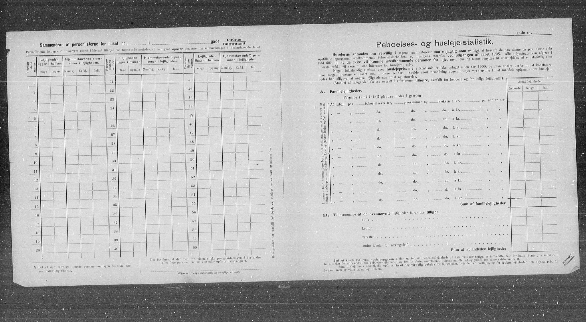 OBA, Municipal Census 1905 for Kristiania, 1905, p. 32892