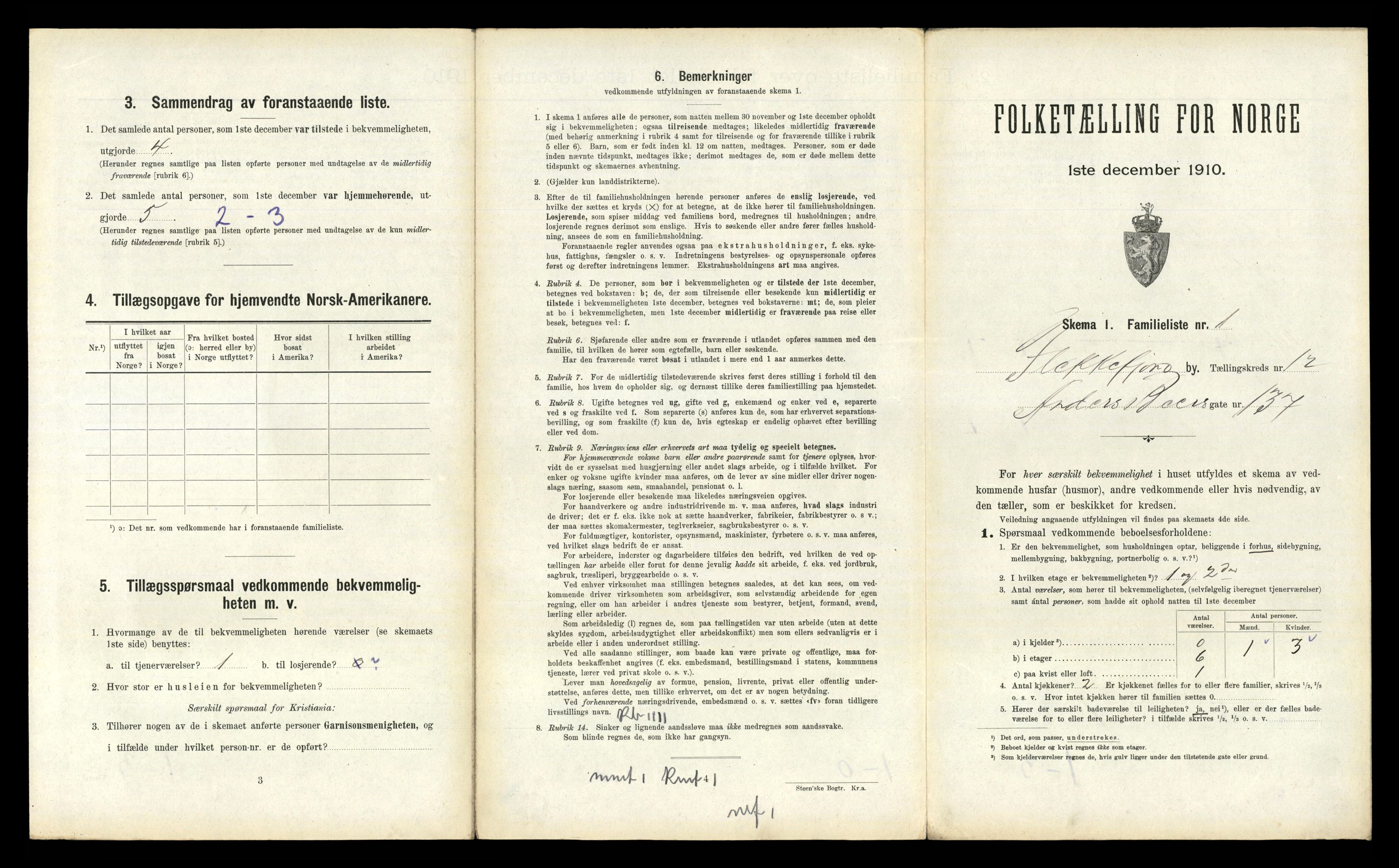 RA, 1910 census for Flekkefjord, 1910, p. 1030