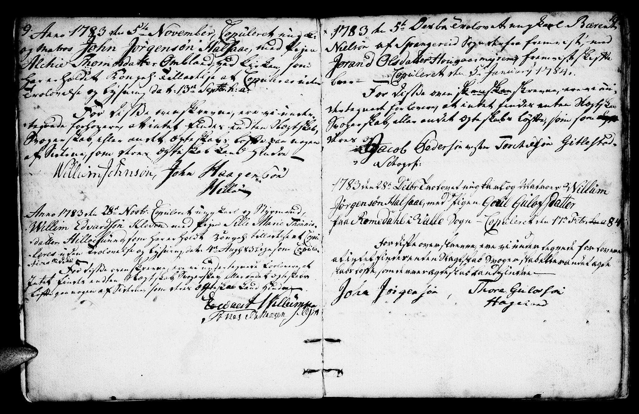 Mandal sokneprestkontor, SAK/1111-0030/F/Fa/Faa/L0007: Parish register (official) no. A 7, 1783-1818, p. 9-10