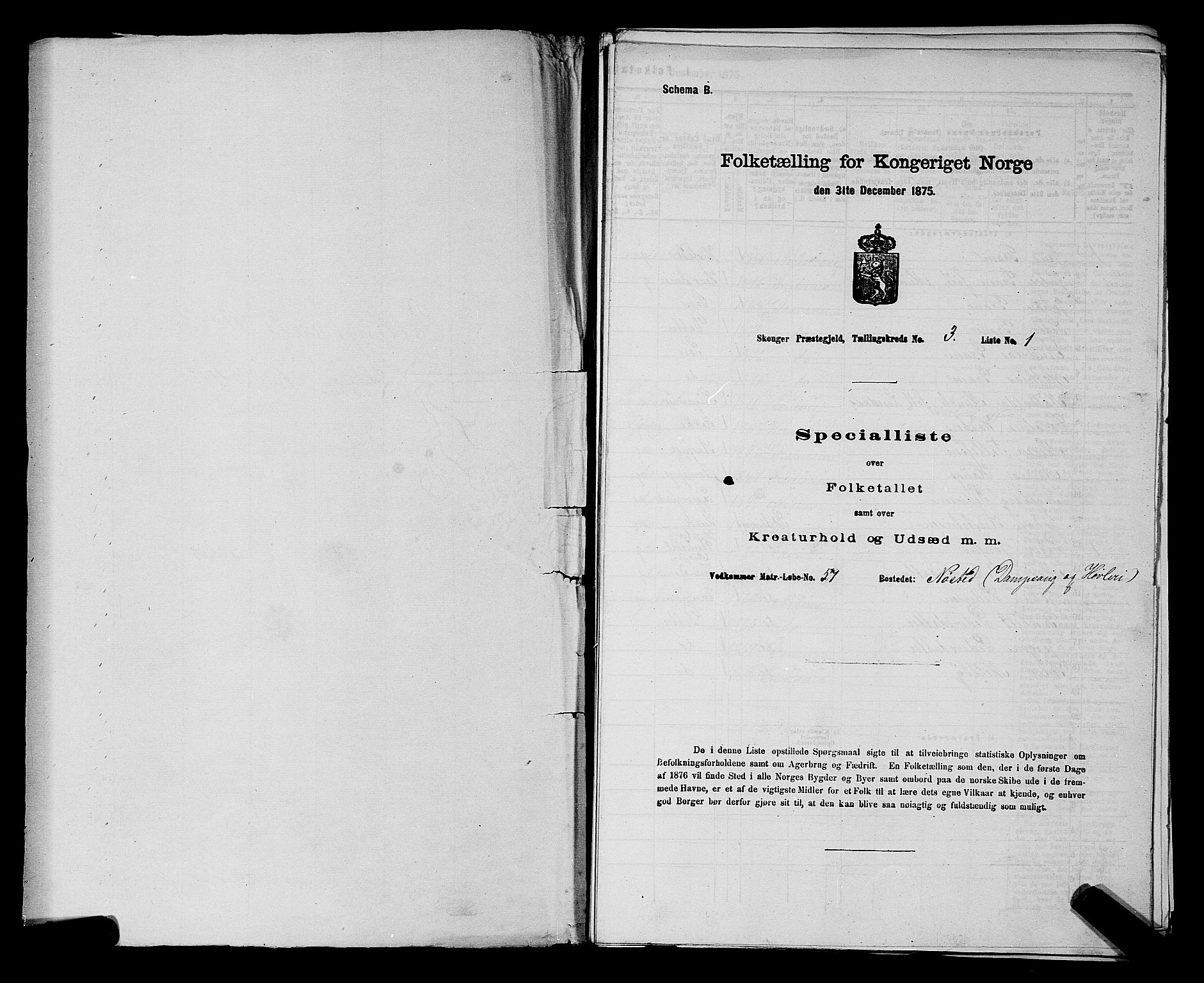 SAKO, 1875 census for 0712P Skoger, 1875, p. 323