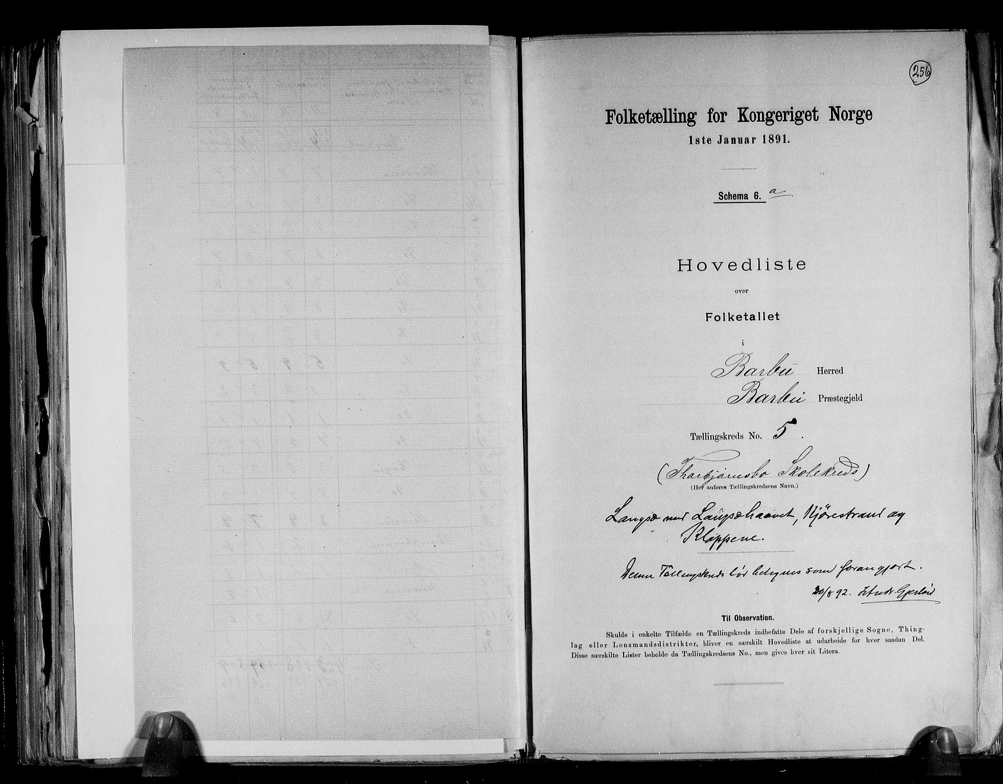 RA, 1891 census for 0990 Barbu, 1891, p. 14