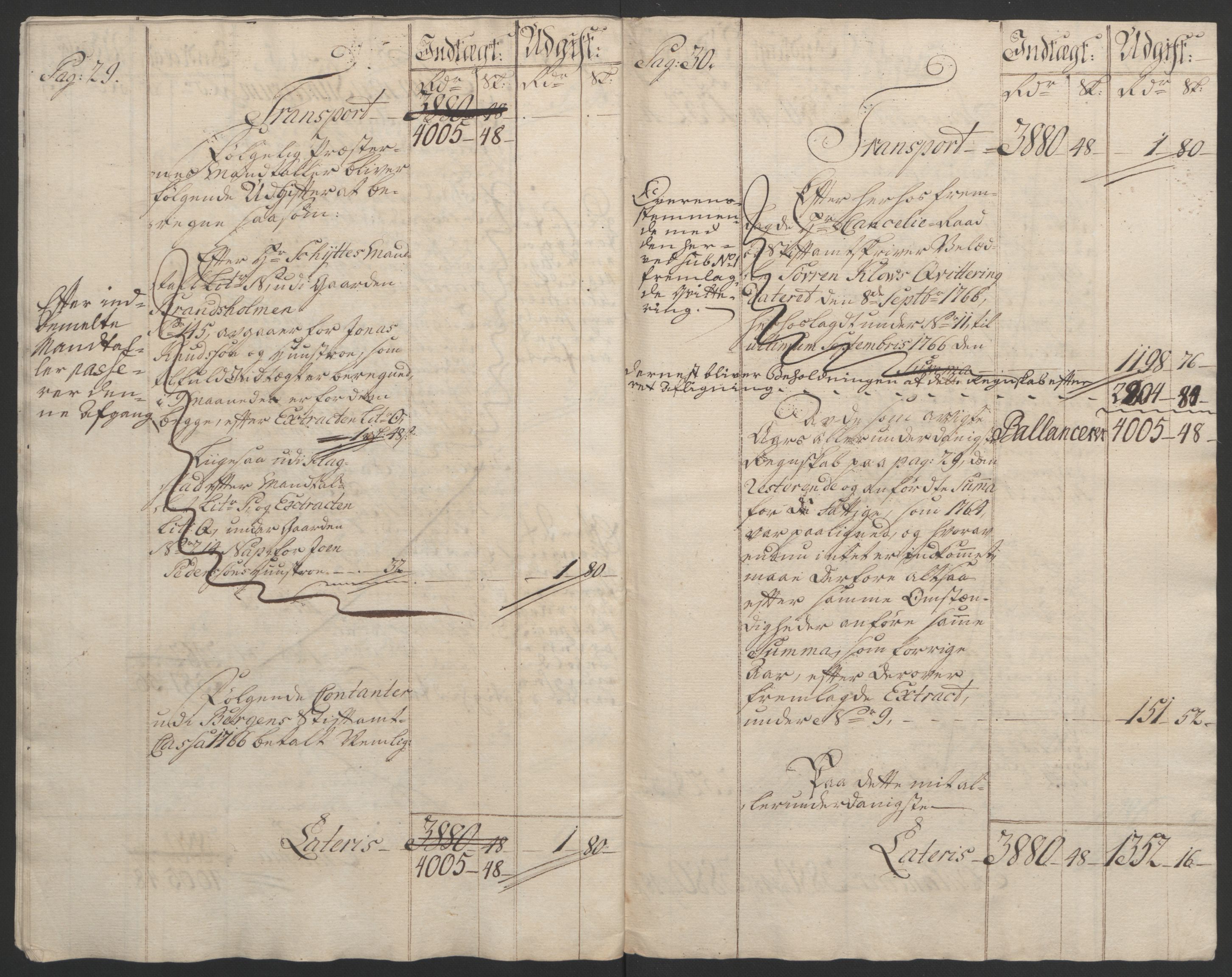 Rentekammeret inntil 1814, Reviderte regnskaper, Fogderegnskap, AV/RA-EA-4092/R67/L4747: Ekstraskatten Vesterålen, Andenes og Lofoten, 1762-1766, p. 457