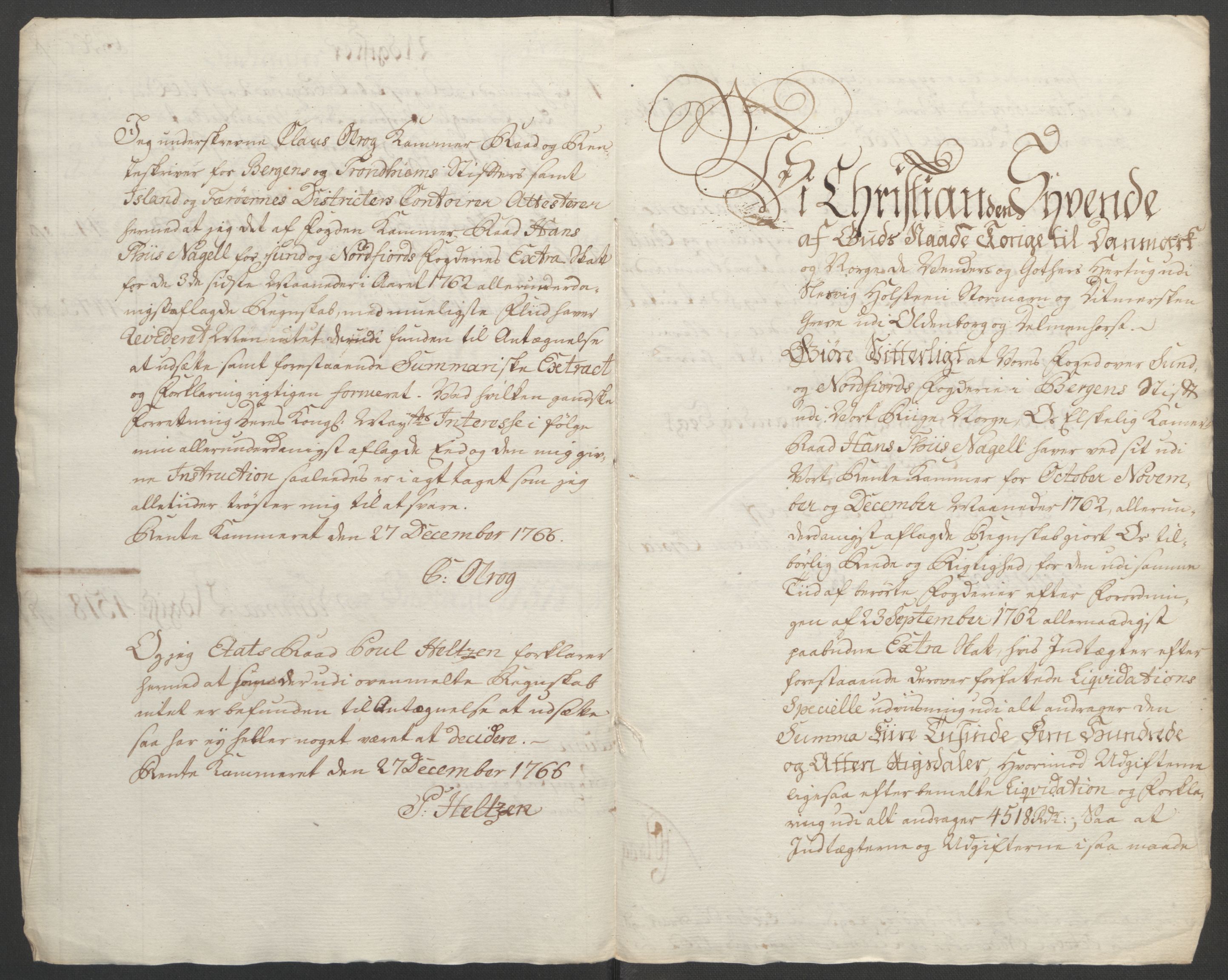 Rentekammeret inntil 1814, Reviderte regnskaper, Fogderegnskap, AV/RA-EA-4092/R53/L3550: Ekstraskatten Sunn- og Nordfjord, 1762-1771, p. 18