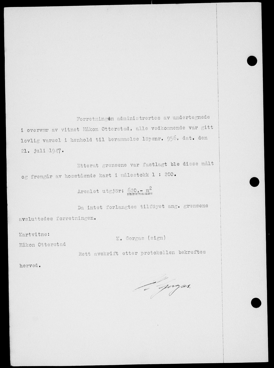Onsøy sorenskriveri, SAO/A-10474/G/Ga/Gab/L0021: Mortgage book no. II A-21, 1947-1947, Diary no: : 2280/1947