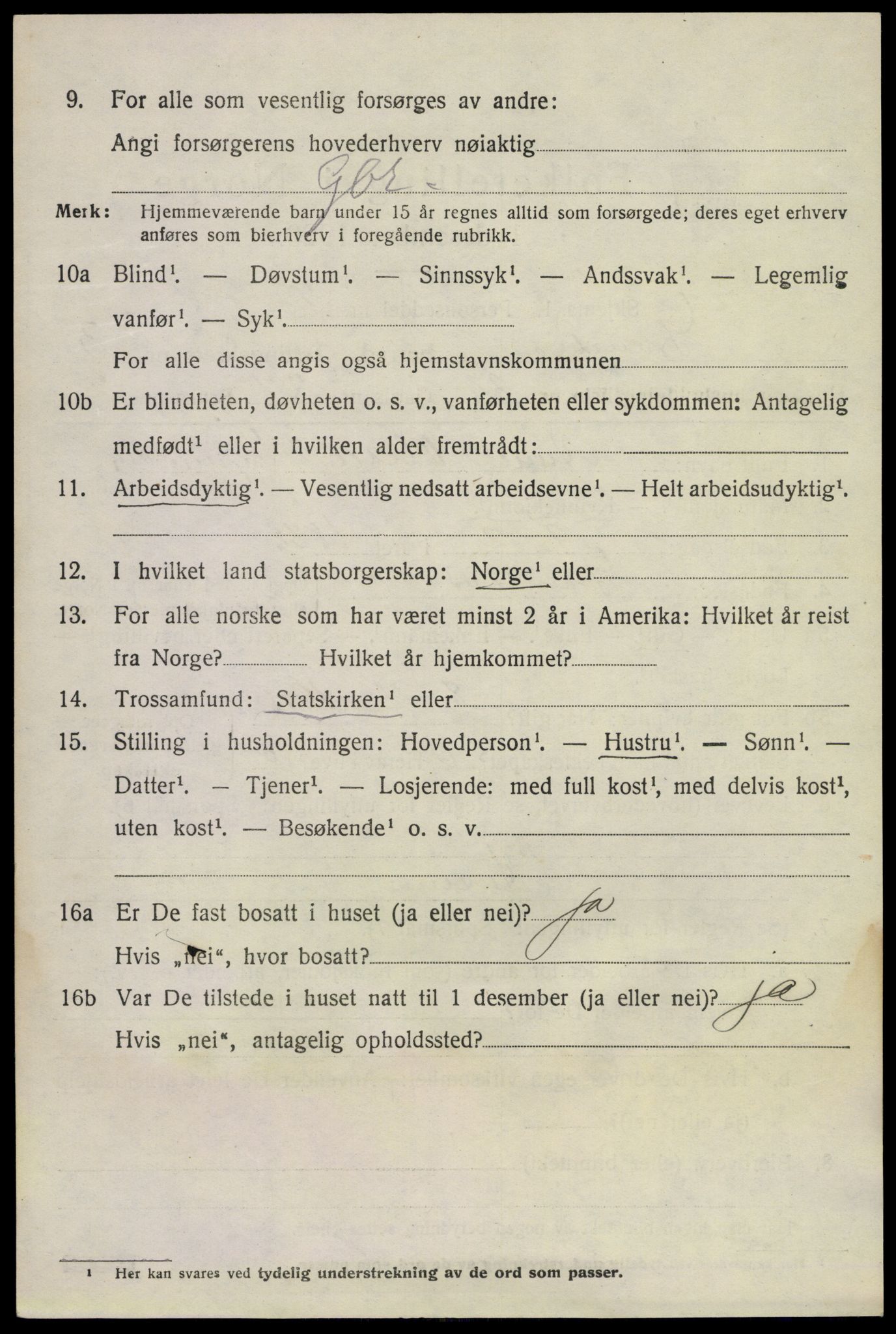SAKO, 1920 census for Gransherad, 1920, p. 1415