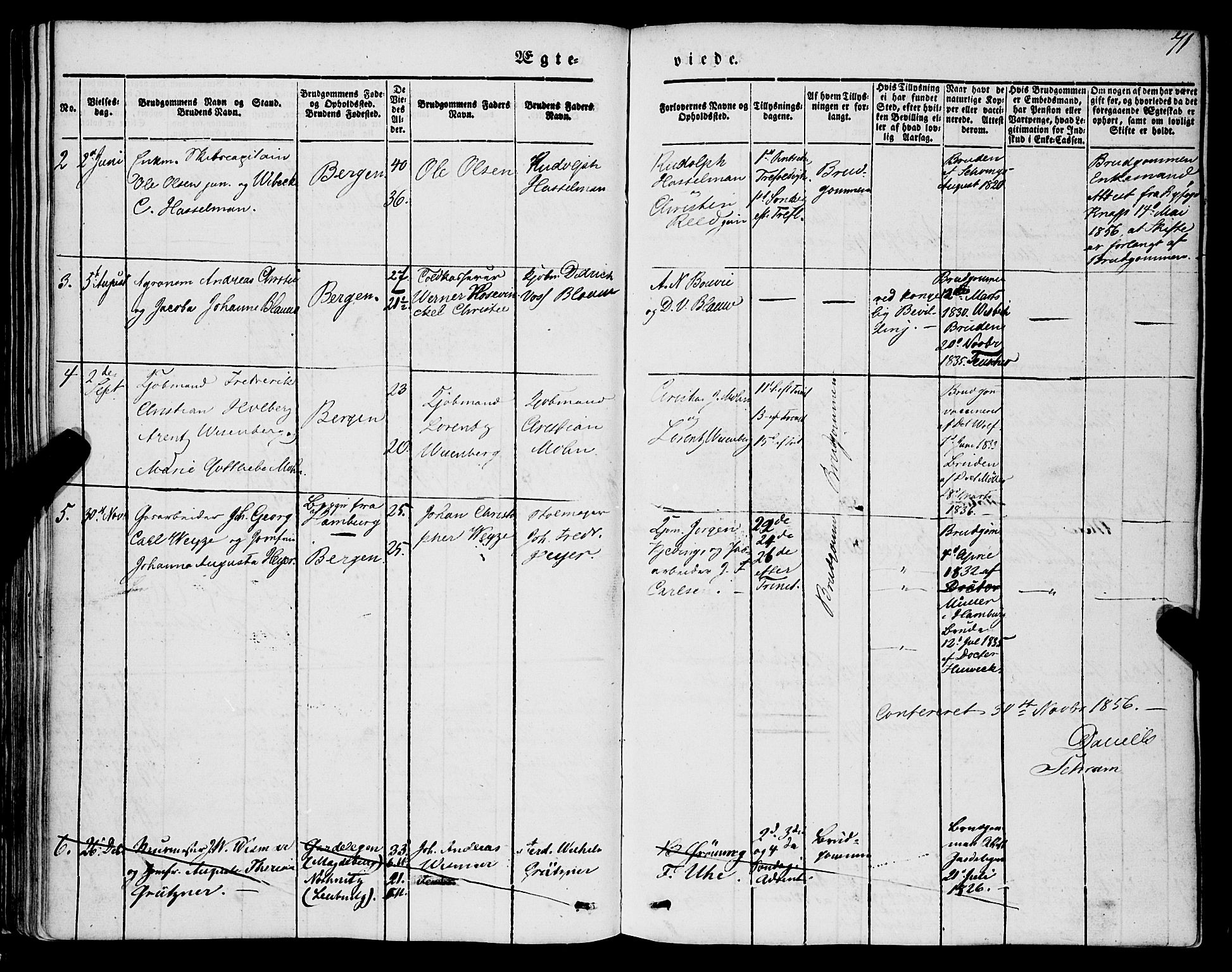 Mariakirken Sokneprestembete, SAB/A-76901/H/Haa/L0006: Parish register (official) no. A 6, 1846-1877, p. 71