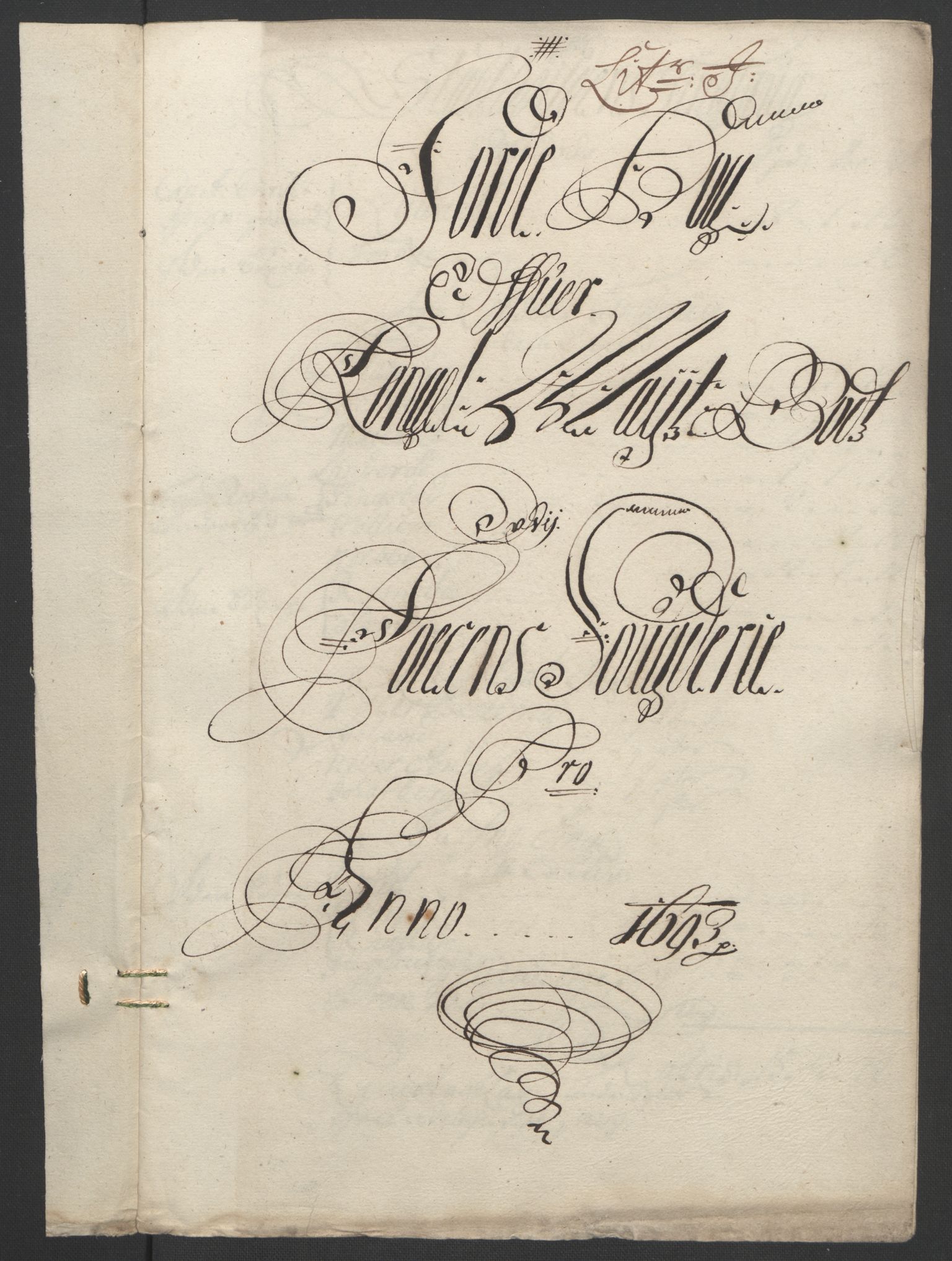 Rentekammeret inntil 1814, Reviderte regnskaper, Fogderegnskap, RA/EA-4092/R57/L3849: Fogderegnskap Fosen, 1692-1693, p. 527