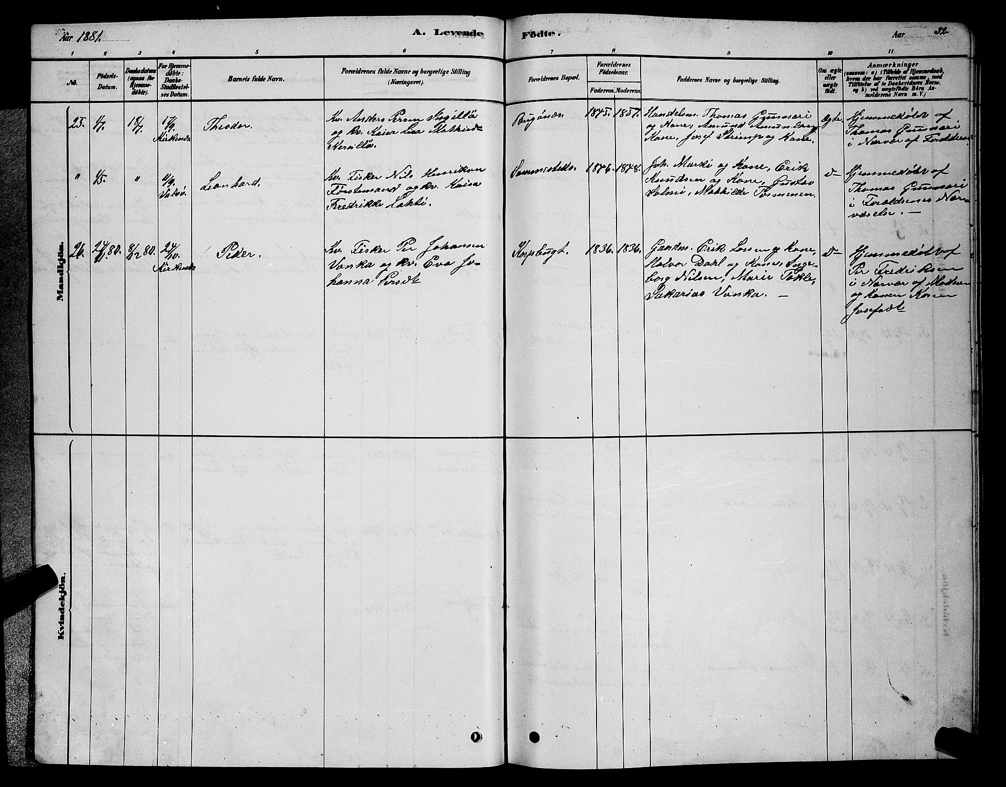 Sør-Varanger sokneprestkontor, SATØ/S-1331/H/Hb/L0003klokker: Parish register (copy) no. 3, 1878-1891, p. 32