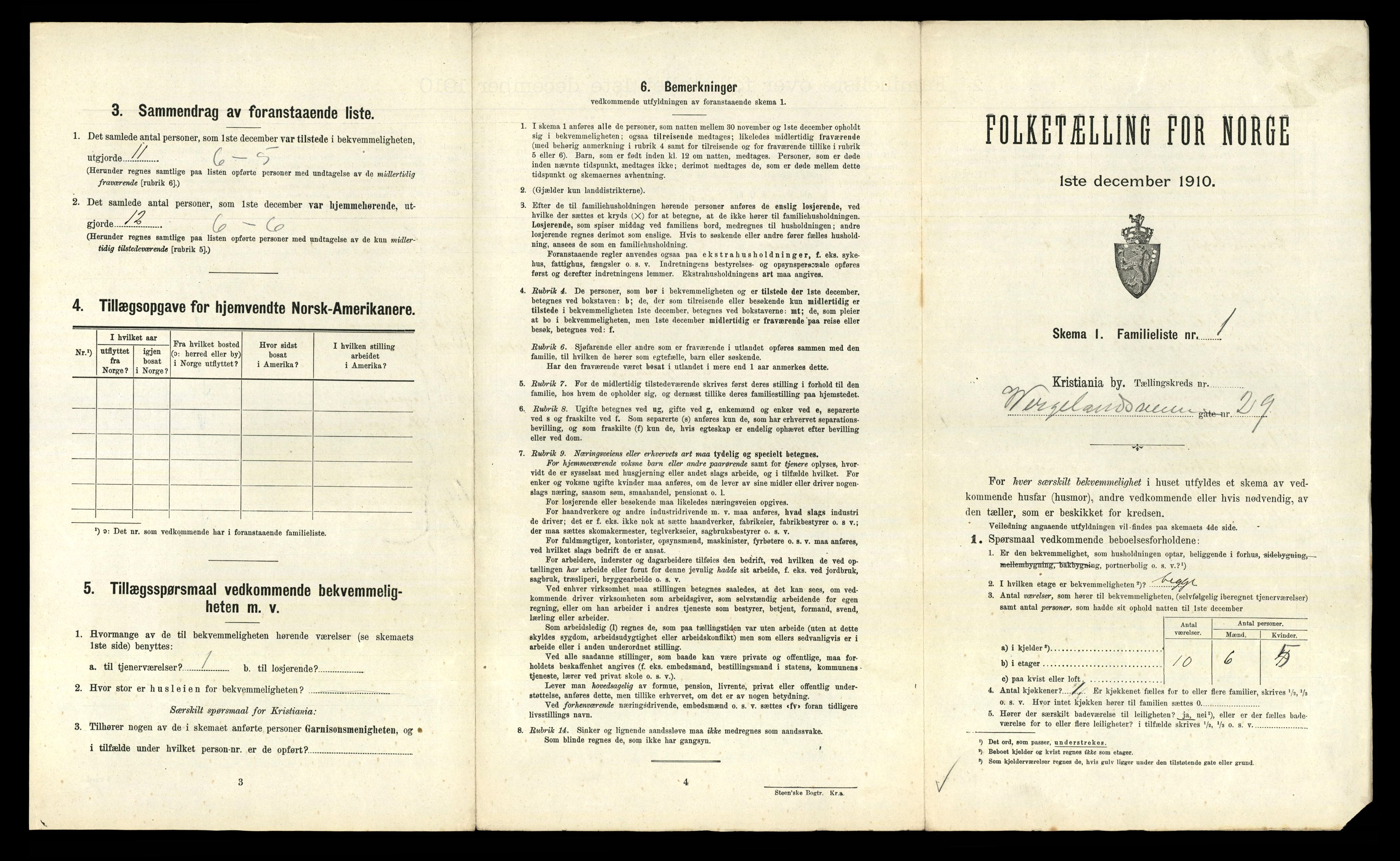 RA, 1910 census for Kristiania, 1910, p. 122931