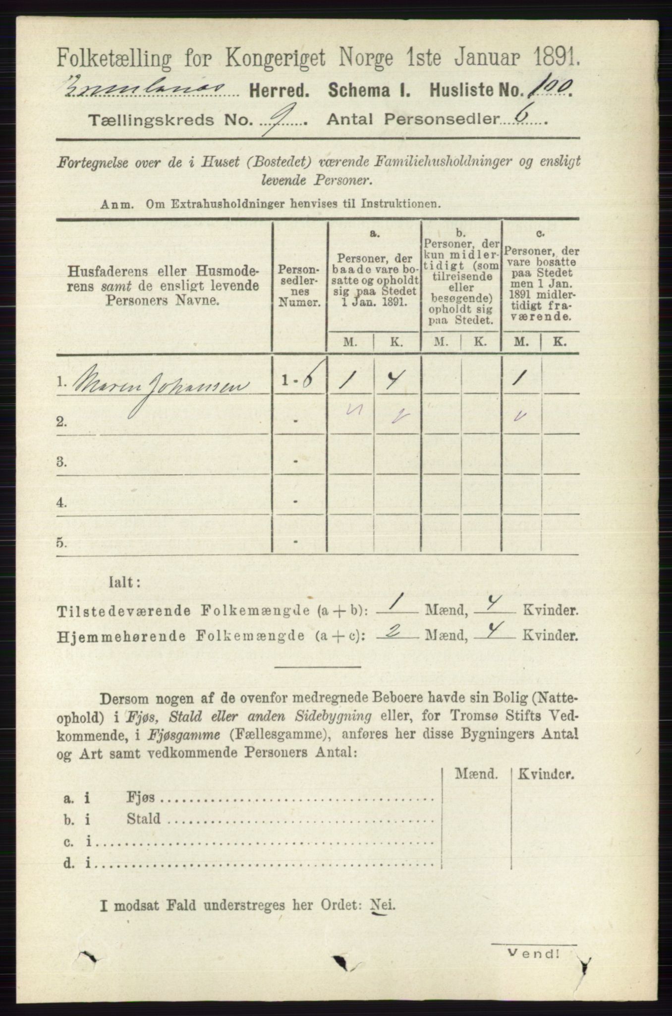 RA, 1891 census for 0726 Brunlanes, 1891, p. 4131