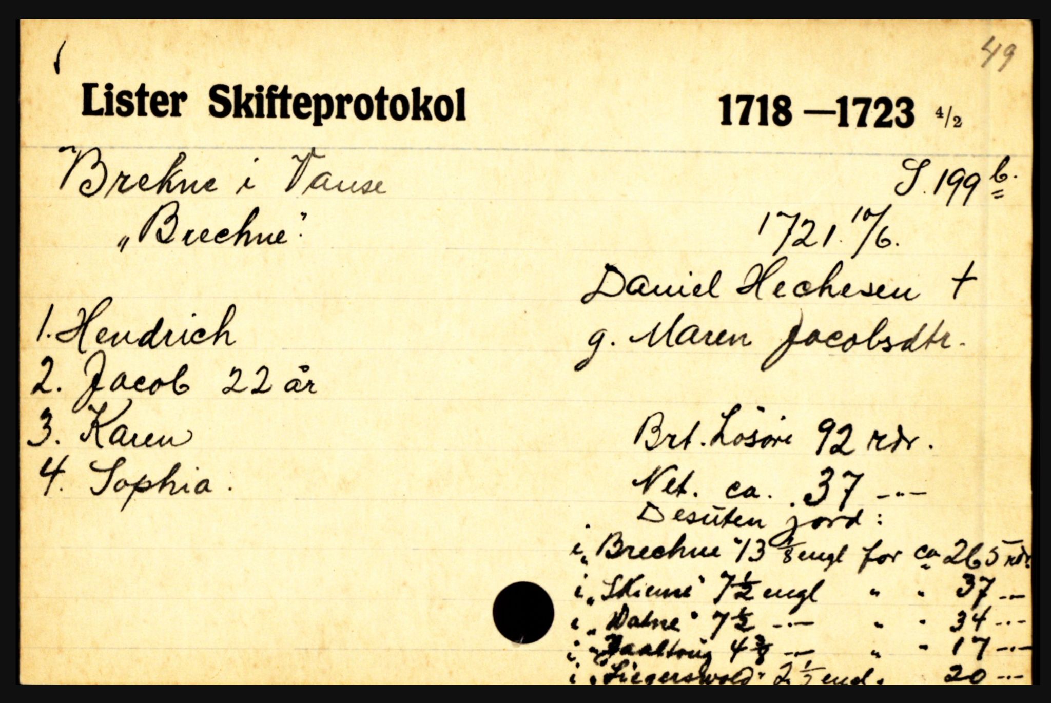 Lister sorenskriveri, AV/SAK-1221-0003/H, p. 3369