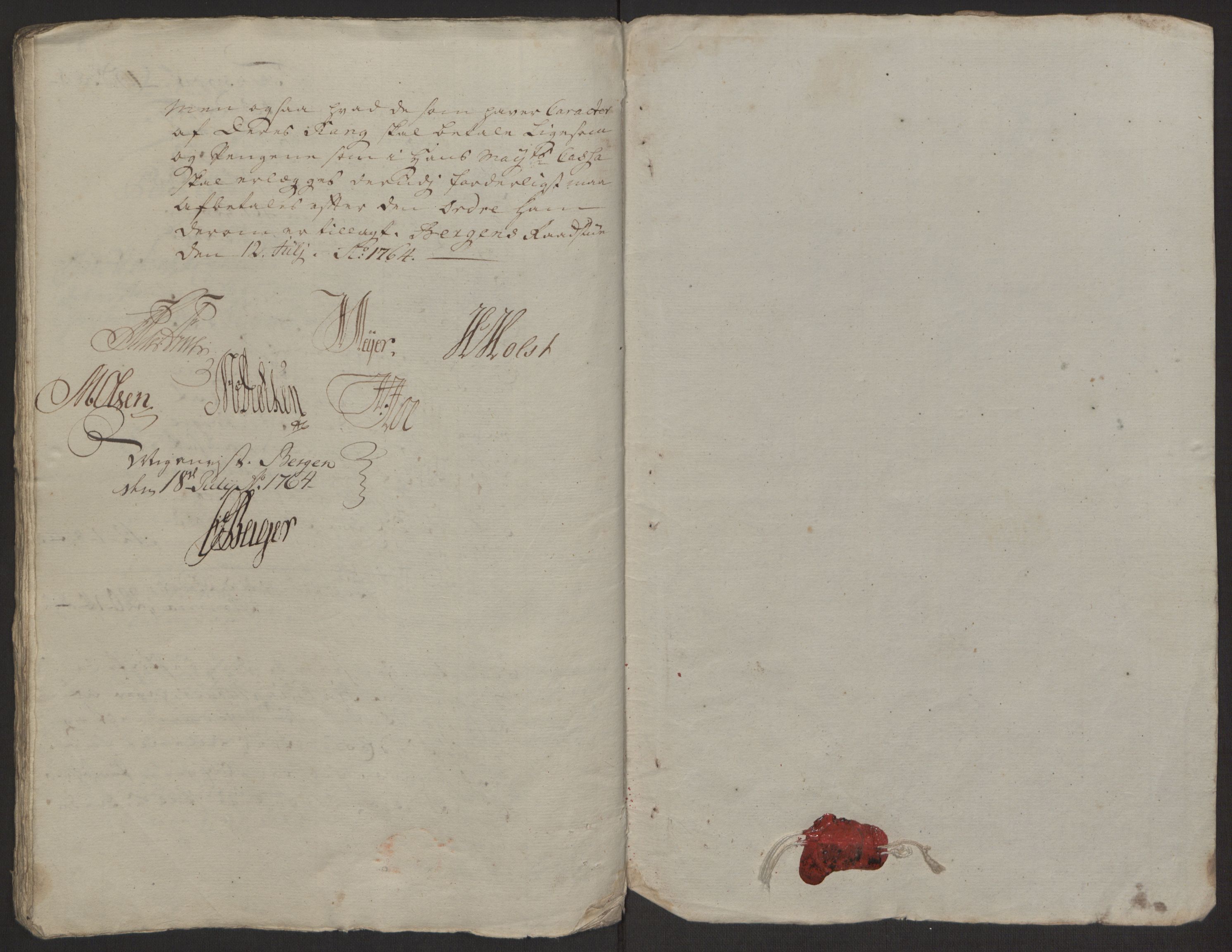 Rentekammeret inntil 1814, Reviderte regnskaper, Byregnskaper, AV/RA-EA-4066/R/Rp/L0367/0001: [P21] Kontribusjonsregnskap / Ekstraskatt, 1764, p. 268