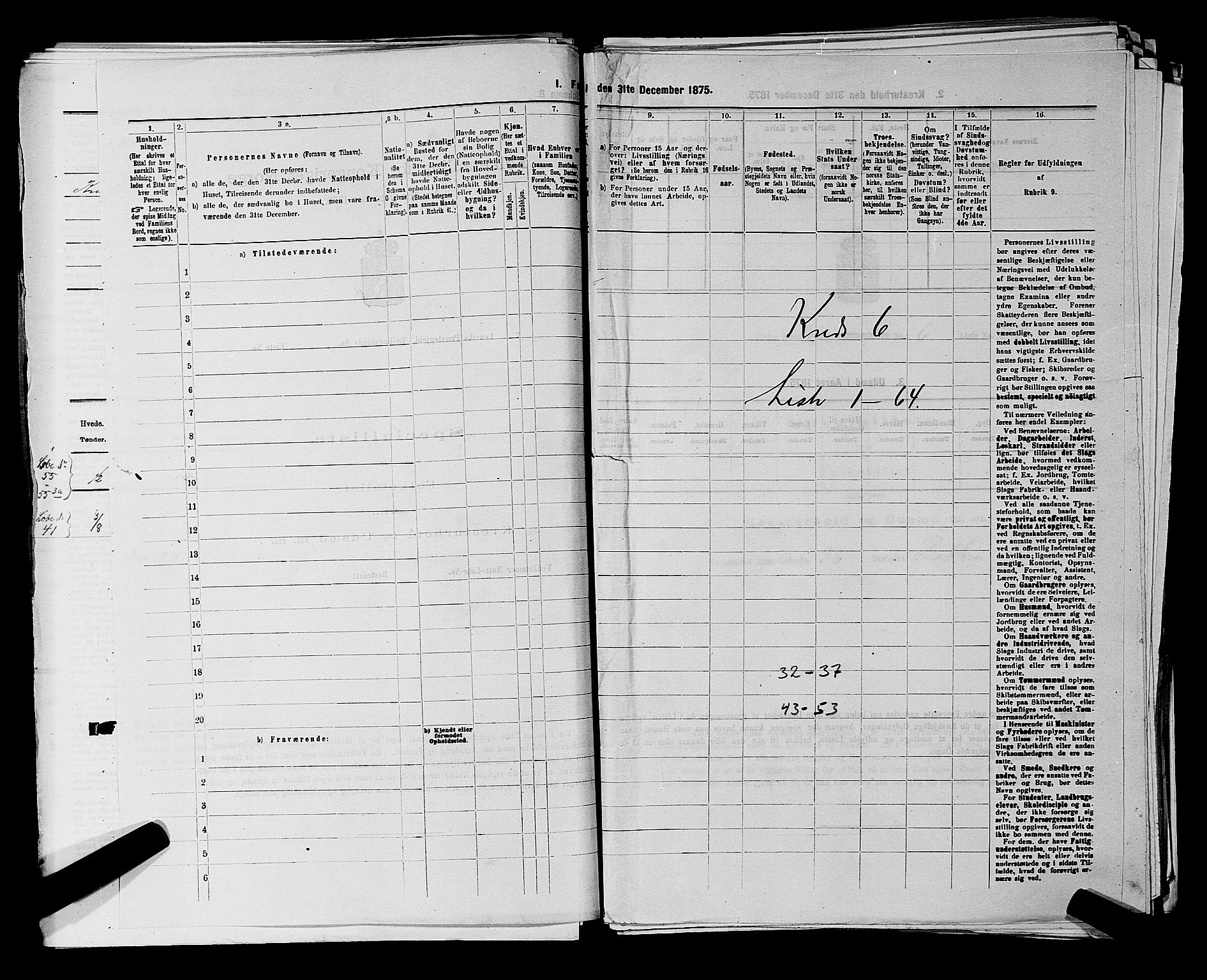 RA, 1875 census for 0113P Borge, 1875, p. 824