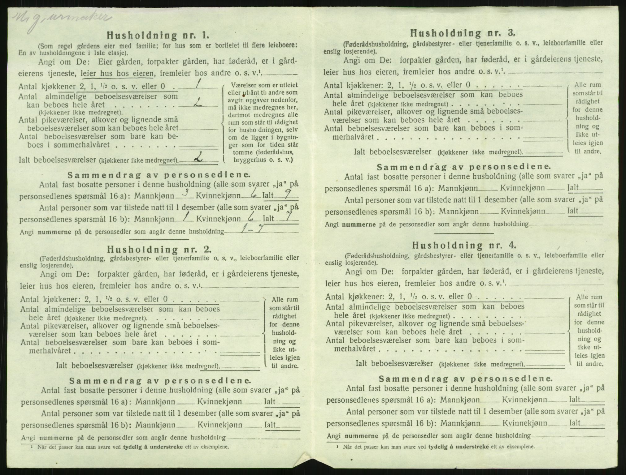 SAK, 1920 census for Holt, 1920, p. 901