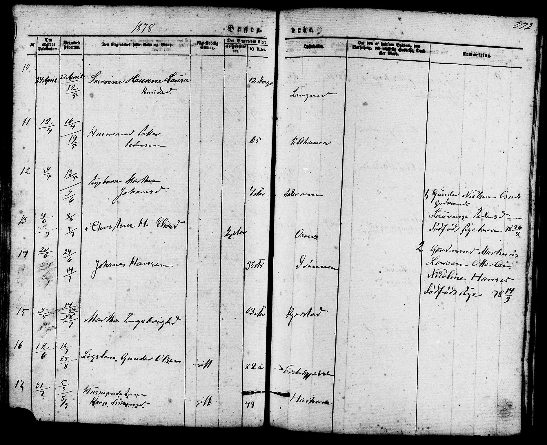 Ministerialprotokoller, klokkerbøker og fødselsregistre - Møre og Romsdal, AV/SAT-A-1454/536/L0500: Parish register (official) no. 536A09, 1876-1889, p. 272