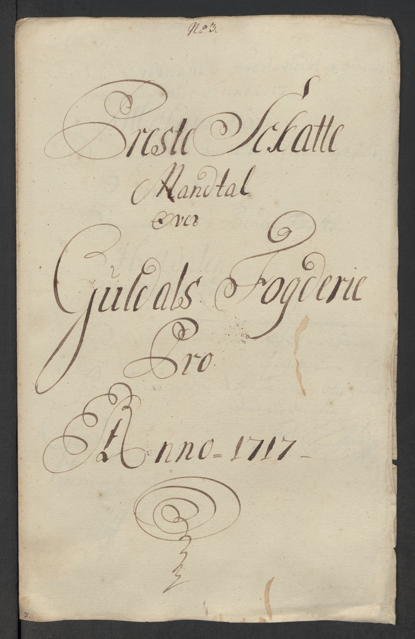 Rentekammeret inntil 1814, Reviderte regnskaper, Fogderegnskap, RA/EA-4092/R60/L3969: Fogderegnskap Orkdal og Gauldal, 1717, p. 330