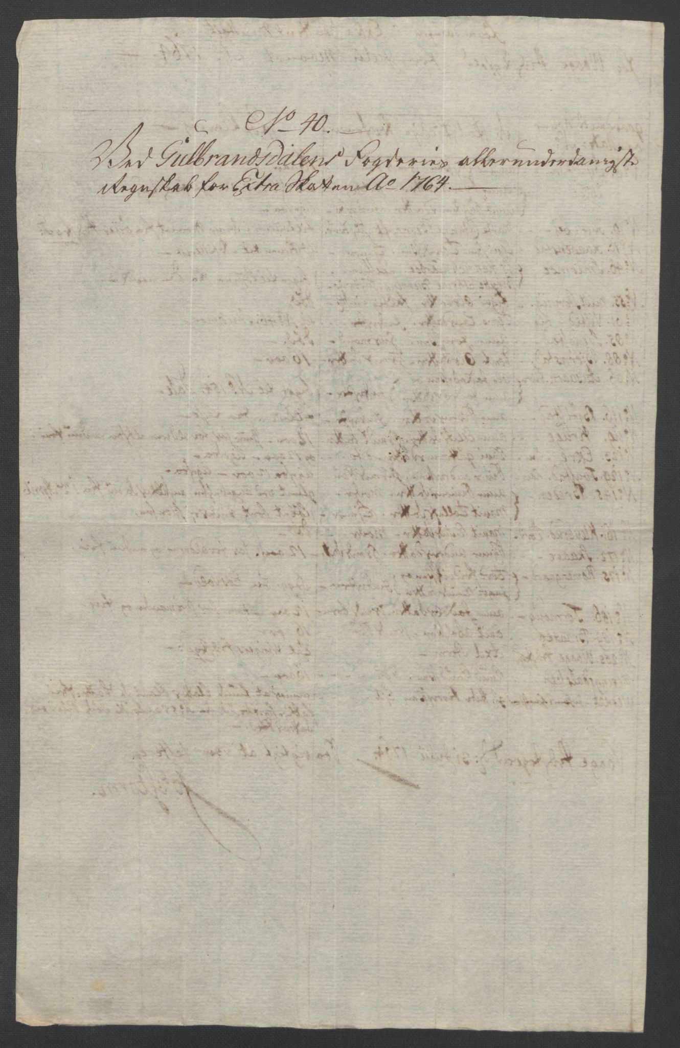 Rentekammeret inntil 1814, Reviderte regnskaper, Fogderegnskap, AV/RA-EA-4092/R17/L1266: Ekstraskatten Gudbrandsdal, 1762-1766, p. 405