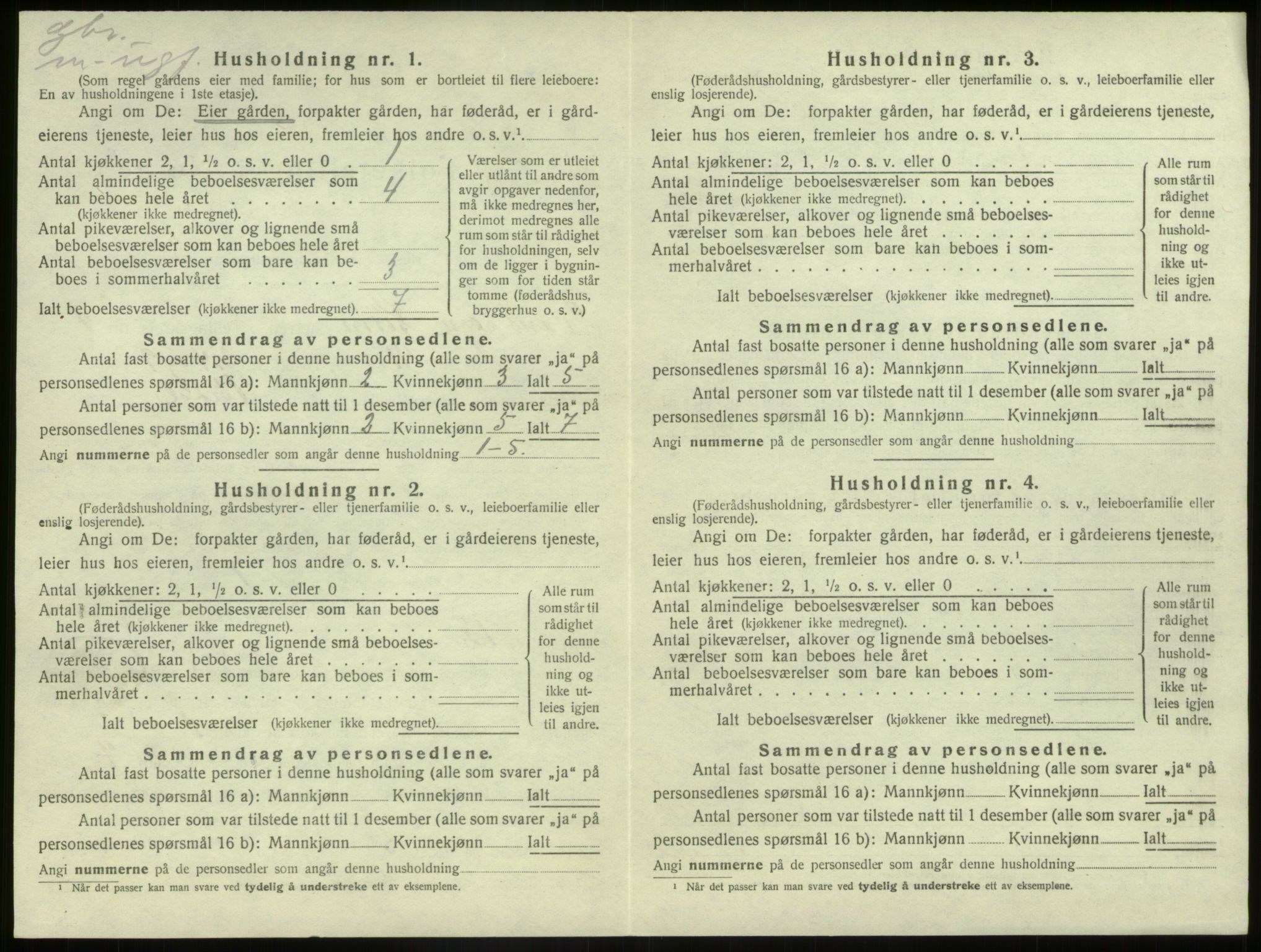 SAB, 1920 census for Kinn, 1920, p. 1597