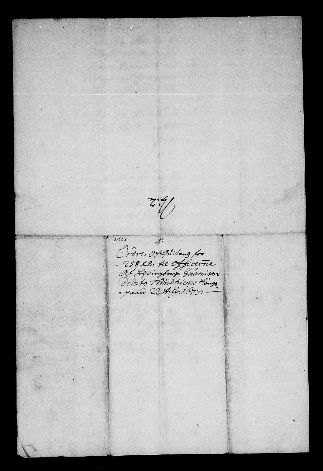 Rentekammeret inntil 1814, Reviderte regnskaper, Stiftamtstueregnskaper, Trondheim stiftamt og Nordland amt, RA/EA-6044/R/Re/L0049: Trondheim stiftamt og Nordland amt, 1677