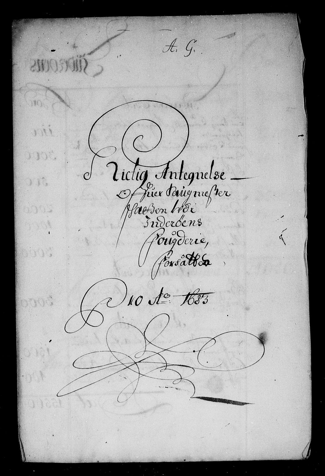 Rentekammeret inntil 1814, Reviderte regnskaper, Stiftamtstueregnskaper, Trondheim stiftamt og Nordland amt, AV/RA-EA-6044/R/Rg/L0072: Trondheim stiftamt og Nordland amt, 1683
