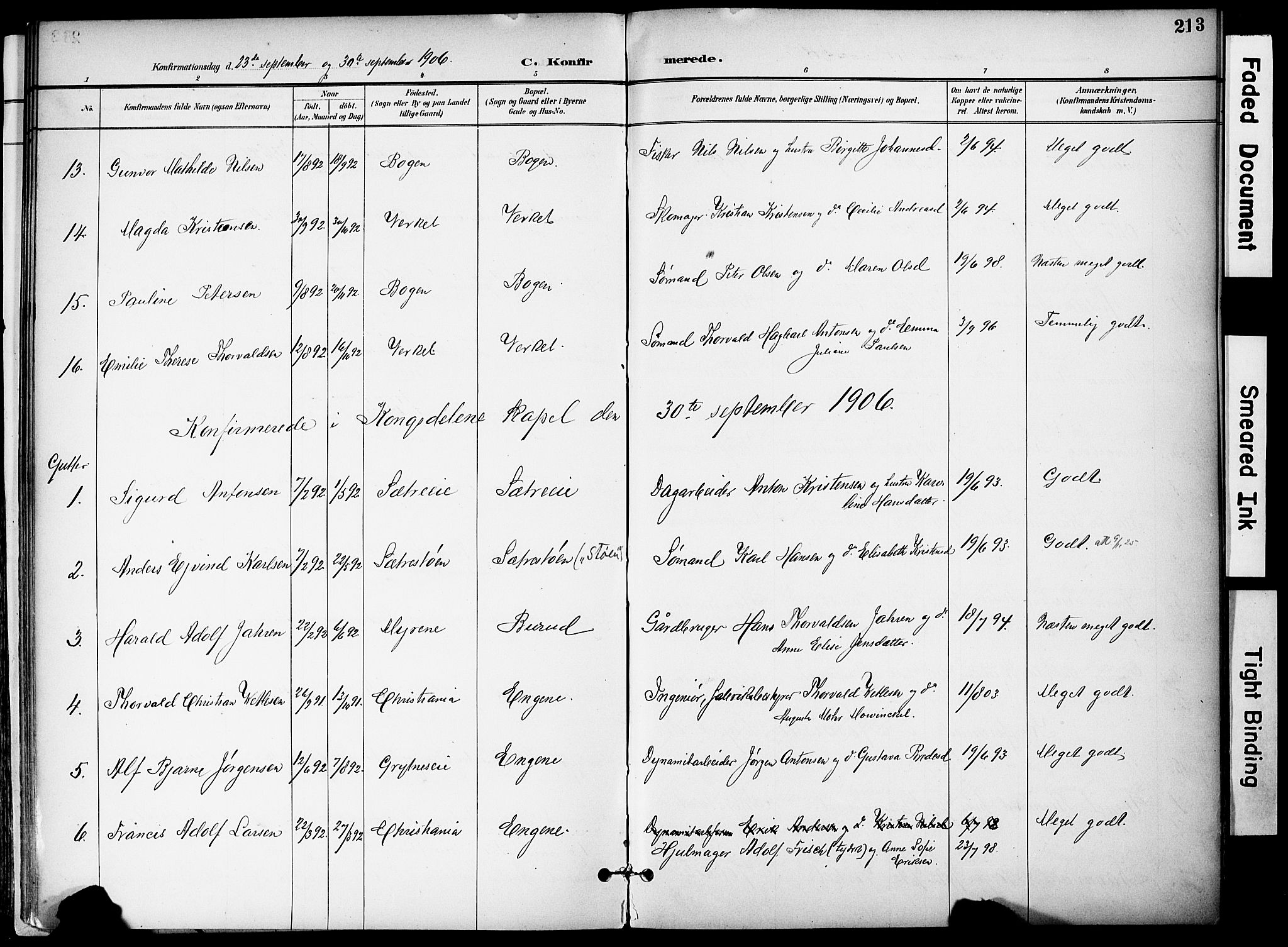 Hurum kirkebøker, AV/SAKO-A-229/F/Fa/L0015: Parish register (official) no. 15, 1896-1908, p. 213