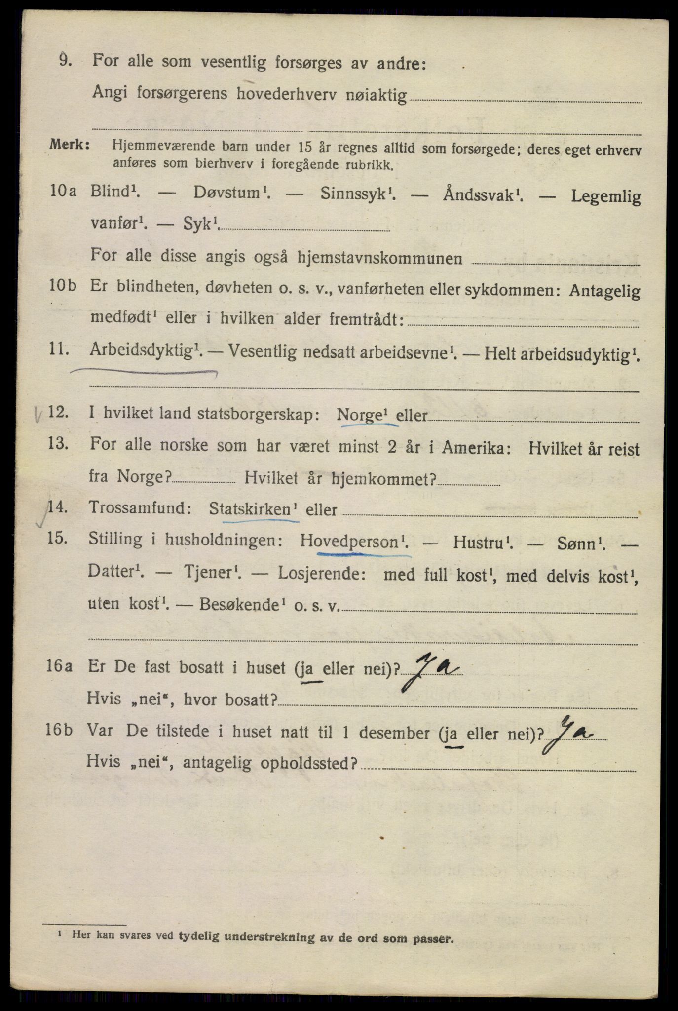 SAO, 1920 census for Kristiania, 1920, p. 638066