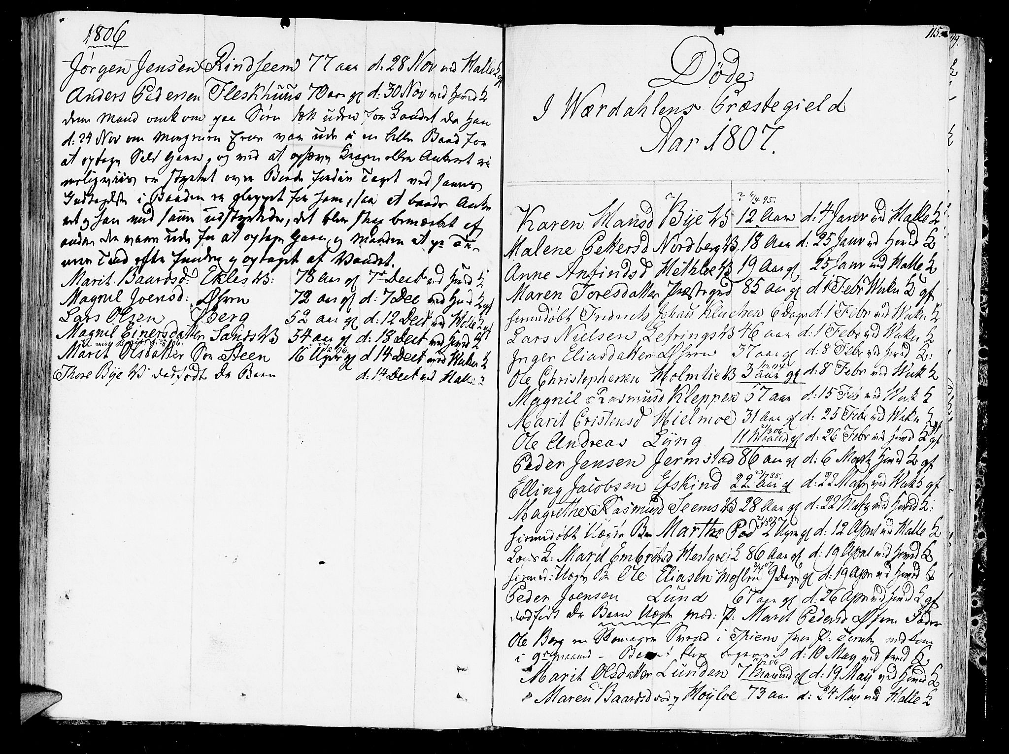 Ministerialprotokoller, klokkerbøker og fødselsregistre - Nord-Trøndelag, SAT/A-1458/723/L0233: Parish register (official) no. 723A04, 1805-1816, p. 115