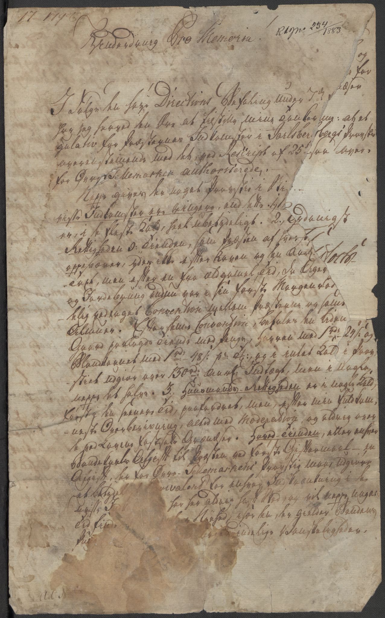 Riksarkivets diplomsamling, RA/EA-5965/F15/L0010: Prestearkiv - Akershus og Hedmark, 1577-1821, p. 61