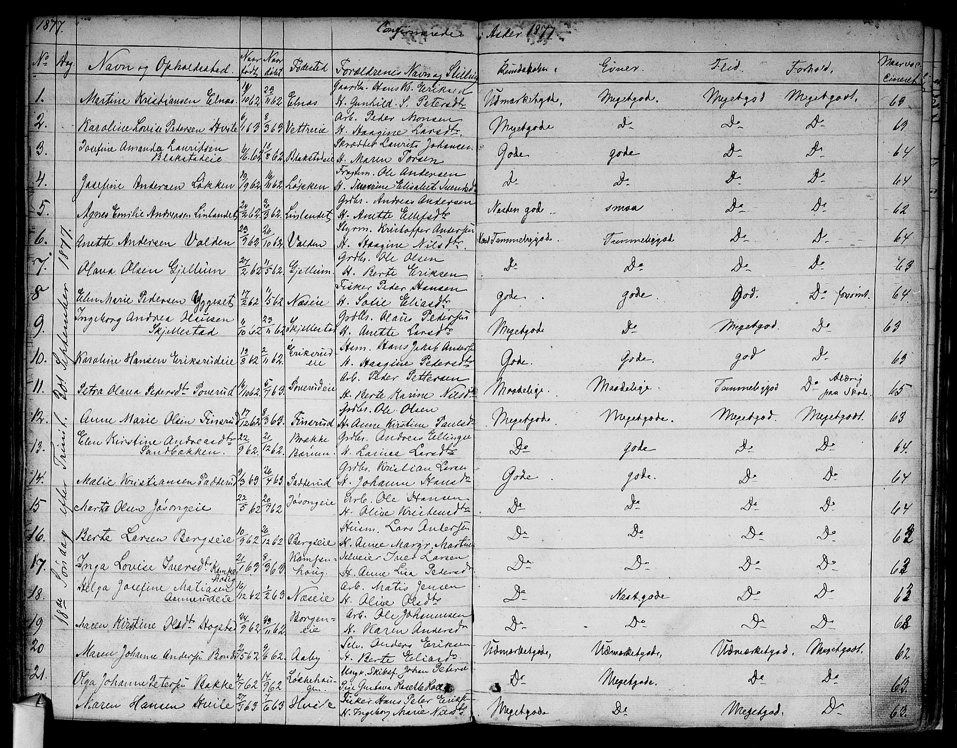 Asker prestekontor Kirkebøker, AV/SAO-A-10256a/F/Fa/L0009: Parish register (official) no. I 9, 1825-1878, p. 335