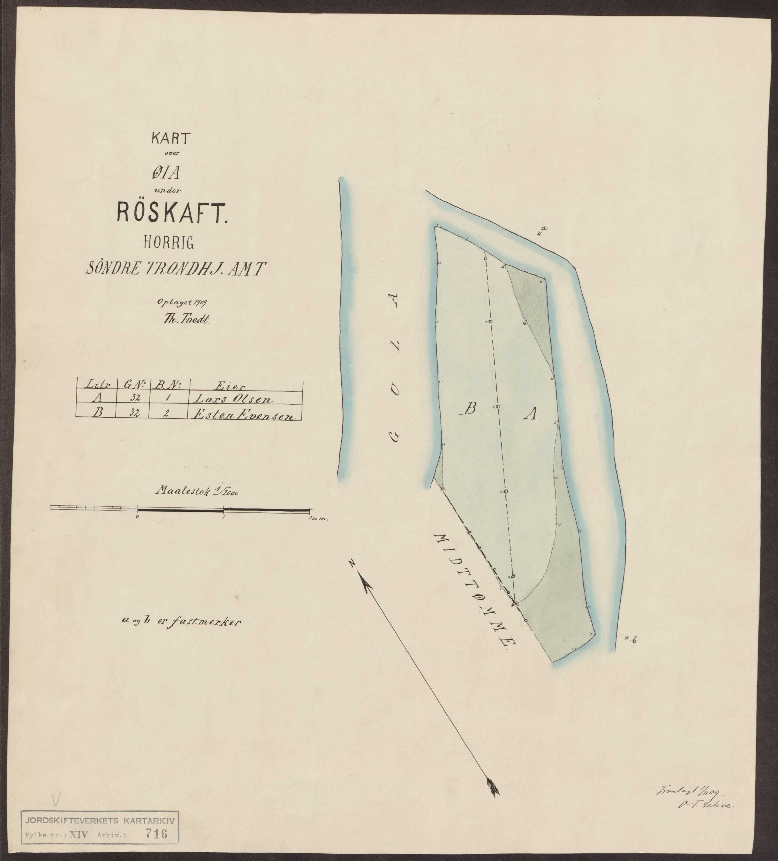 Jordskifteverkets kartarkiv, AV/RA-S-3929/T, 1859-1988, p. 1055